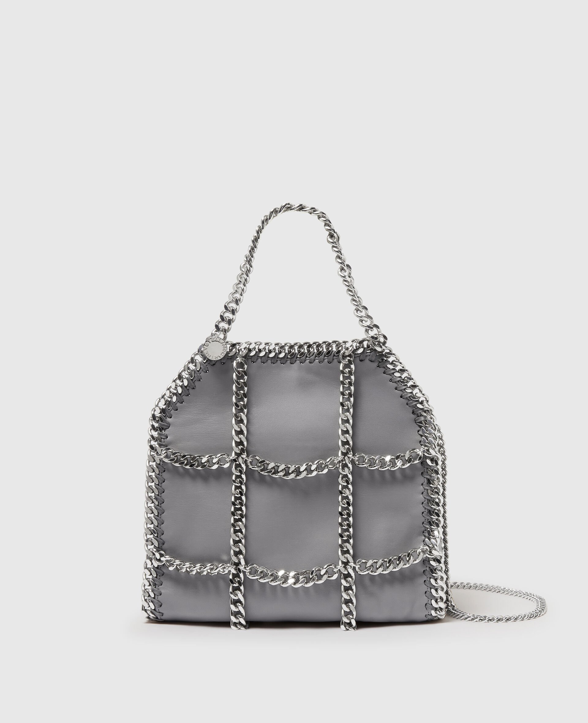 Limited-Edition Falabella Chain Cage Mini Tote Bag-Grey-medium