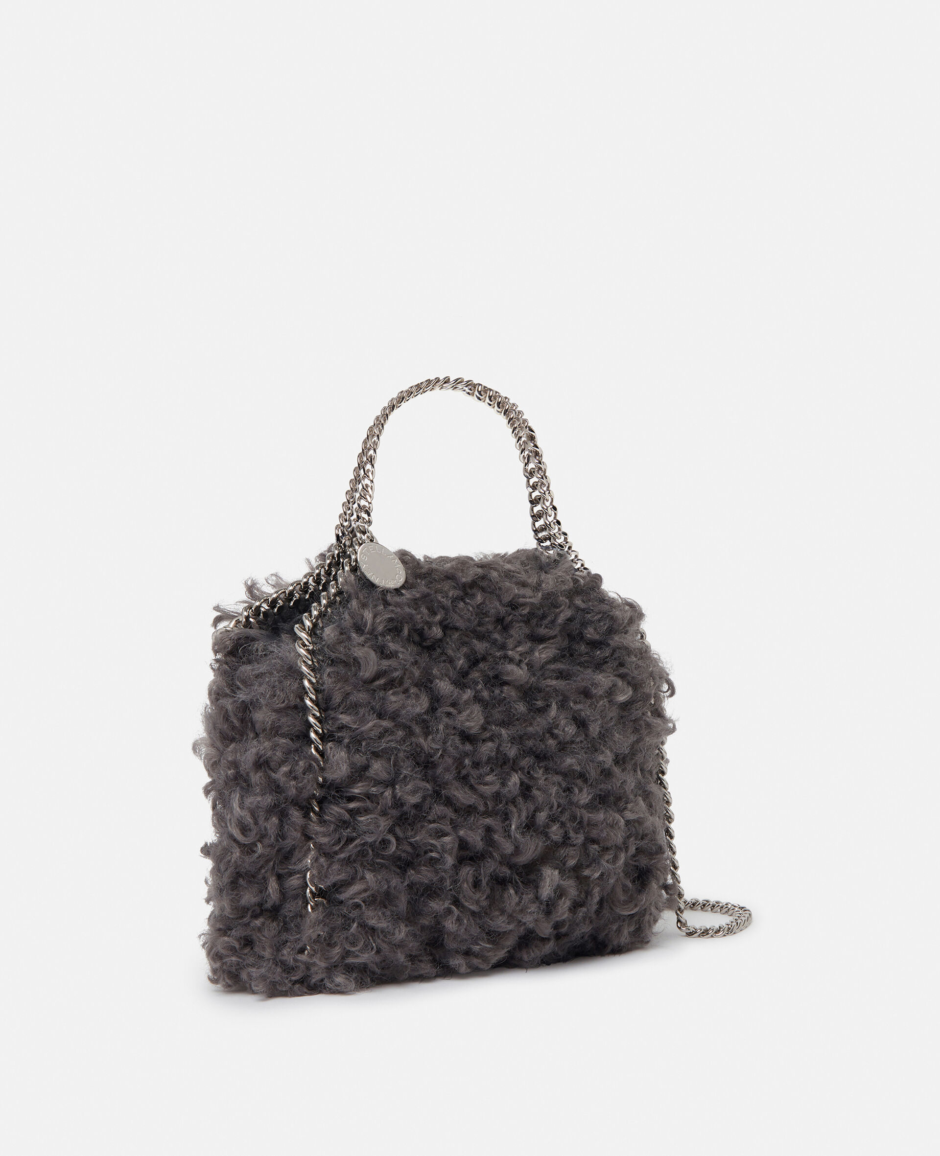 Falabella Tiny Teddy Tote Bag-Grey-large image number 1