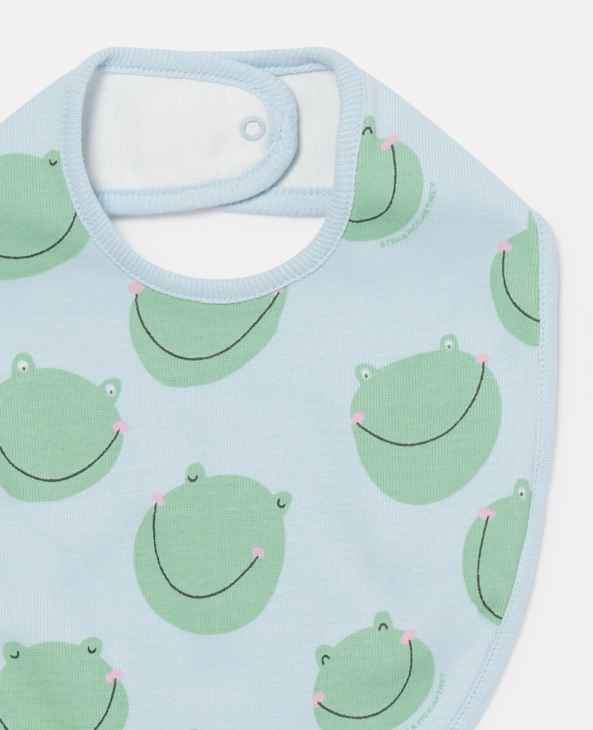 Frog Graphic Print Bib Set-Blue-large Frog Graphic Print Bib Set-Blue-large image number 1