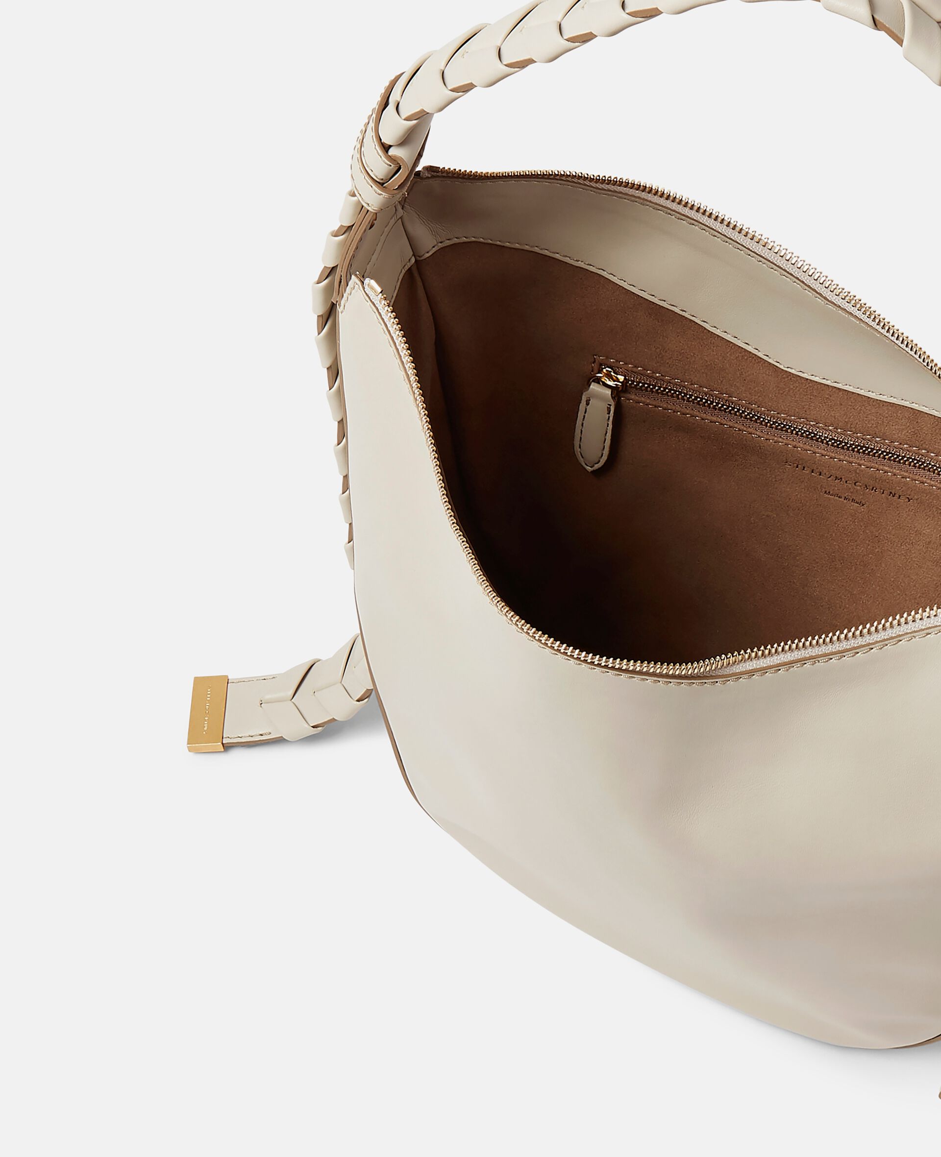 Sac porté épaule zippé Hobo format moyen-Noir-large Sac porté épaule zippé Hobo format moyen-Noir-large image number 3