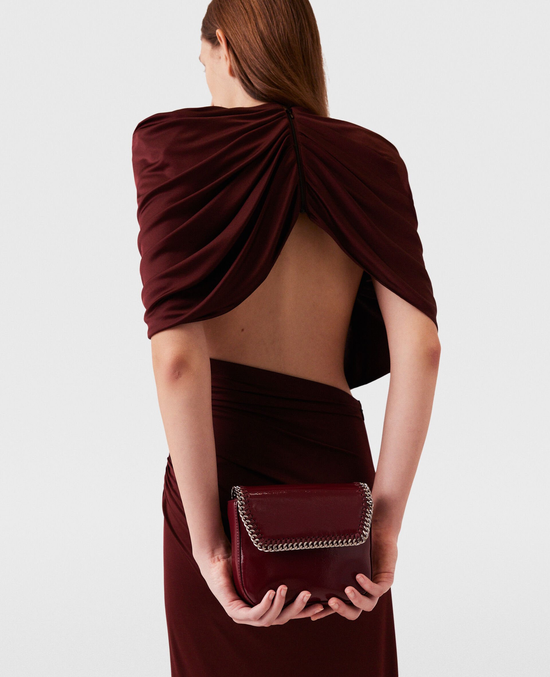 Wrap-Over Maxi Dress-Red-large image number 3