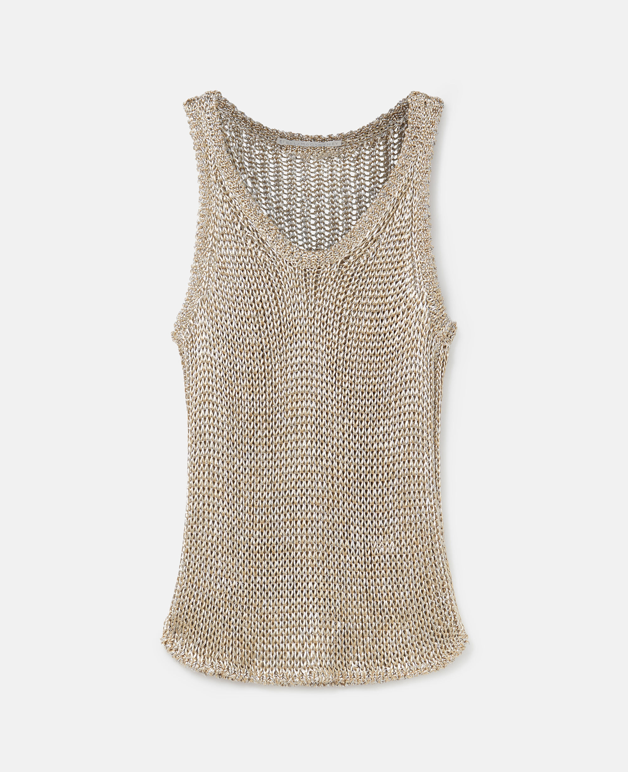 Metallic gold tank best sale top