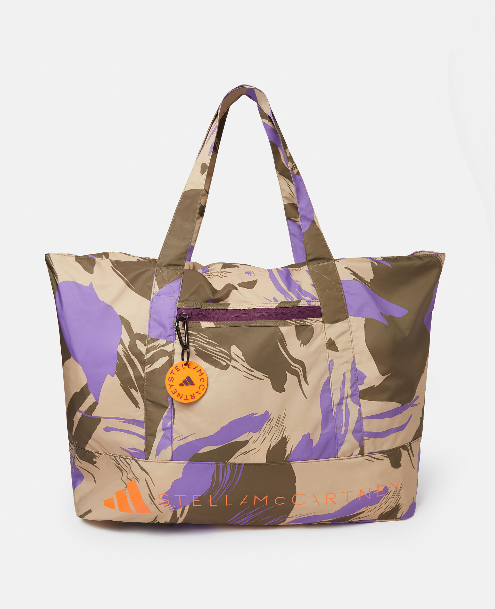 Logo Camouflage Print Tote Bag-Multicoloured-large image number 0