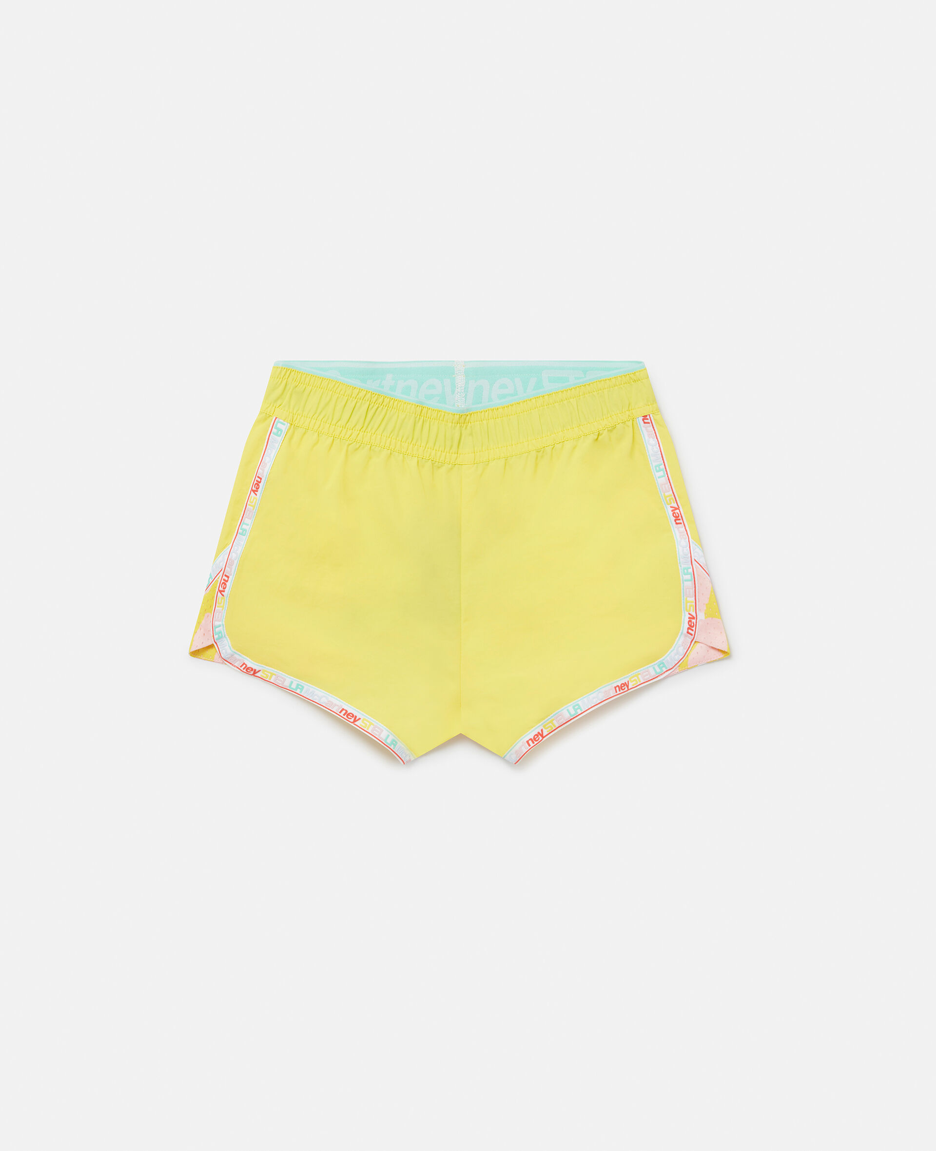 Stella Logo Tape Shorts-Yellow-large image number 0