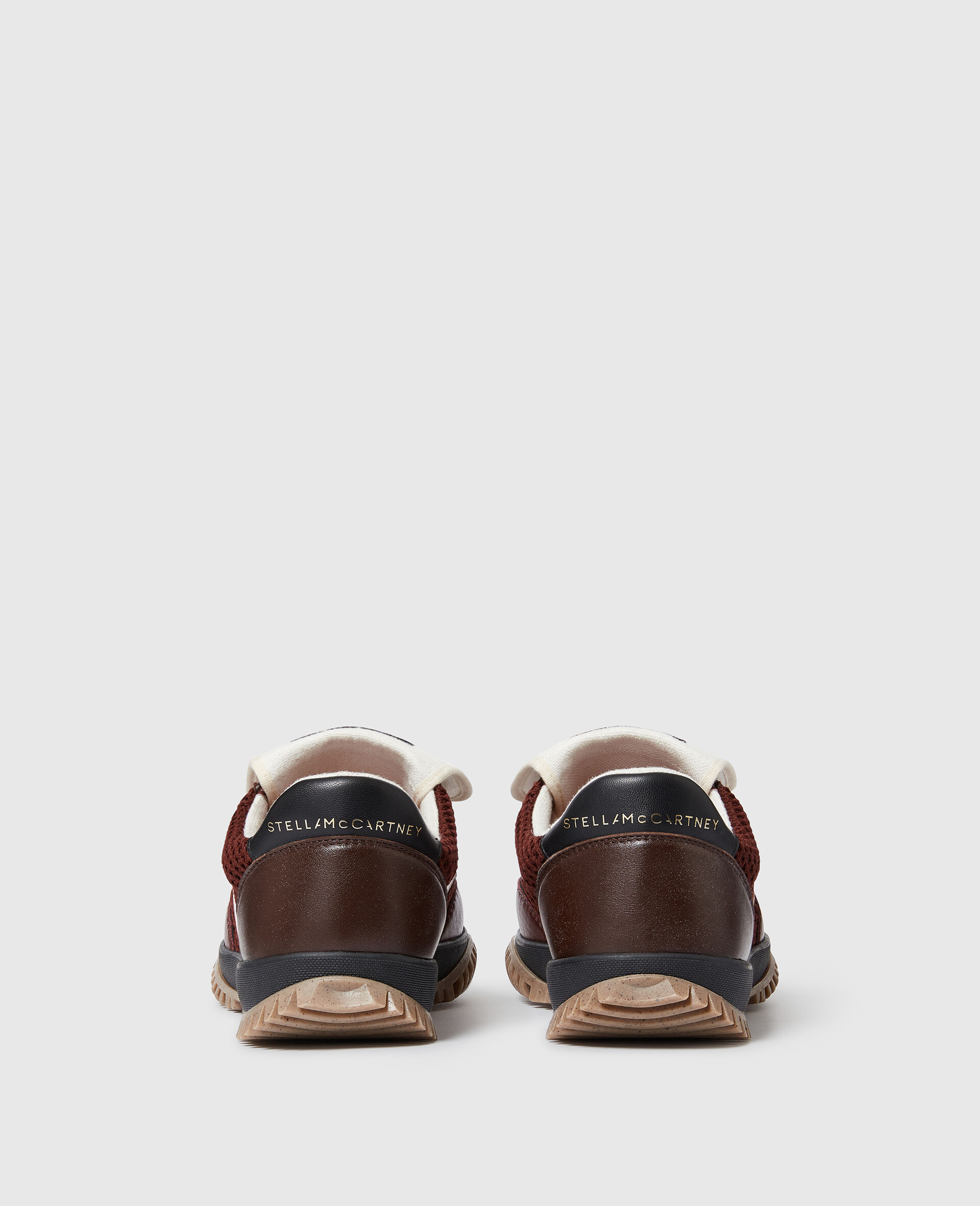 S 웨이브 스포츠 메쉬 패널 스니커즈-레드-large image number 2