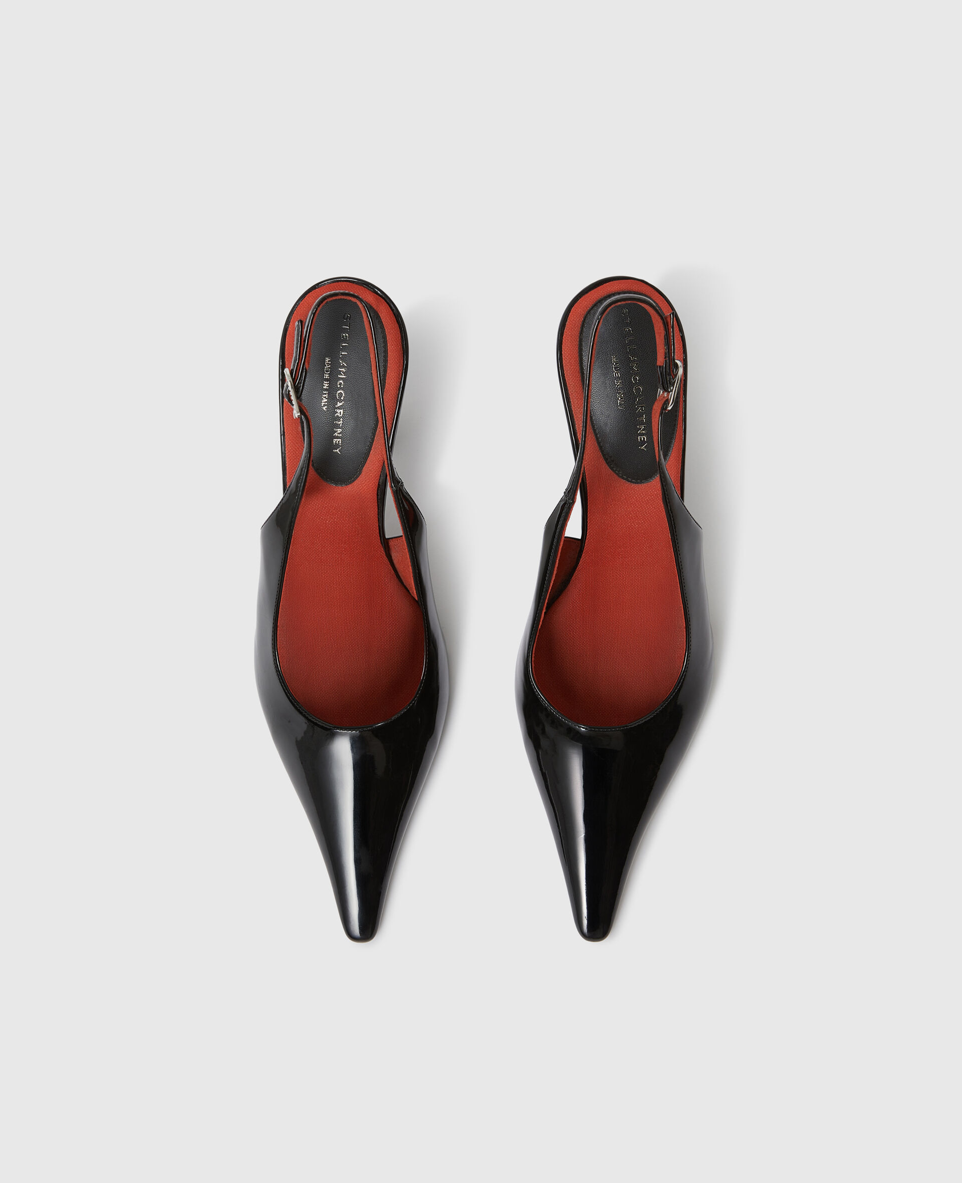 Elsa Pointed Toe Slingbacks-Red-large image number 3
