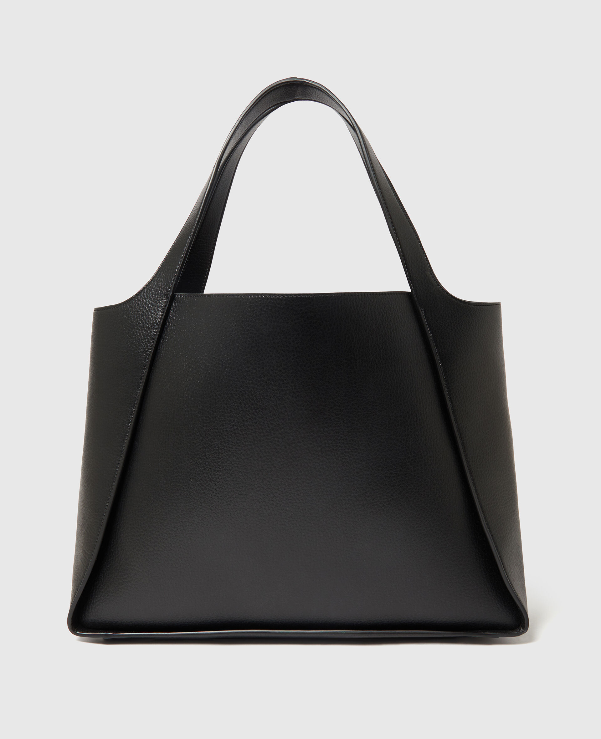 Logo Large Studded Tote Bag-Black-large image number 3