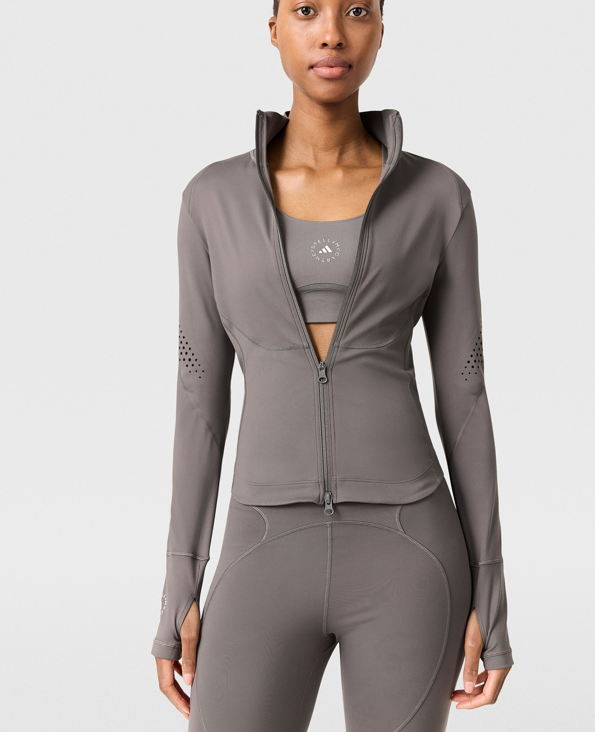 Lang&auml;rmeliges TruePurpose Trainings-Midlayer-Brown-medium