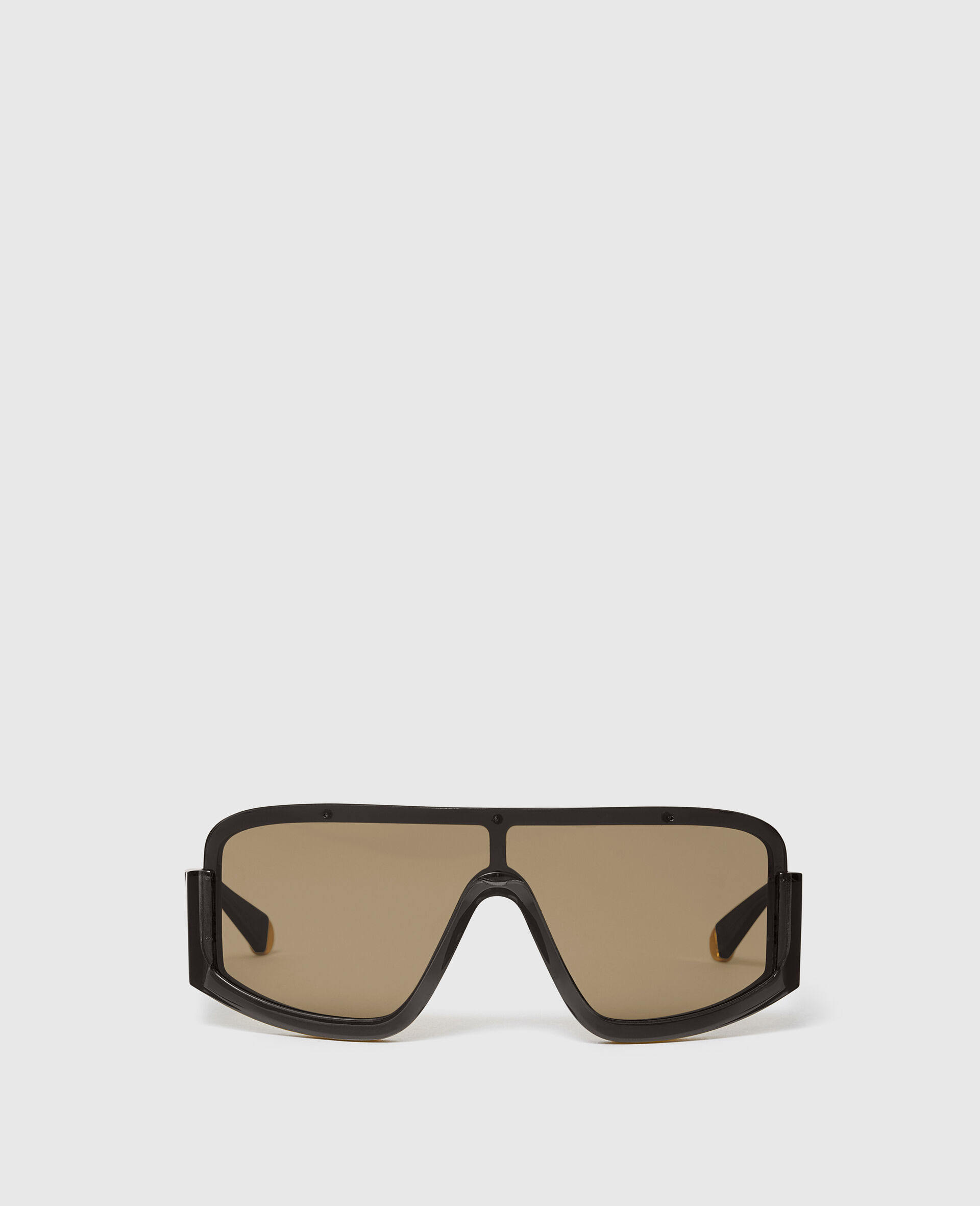 Chunky Straight-Edge Sunglasses-Black-large image number 0