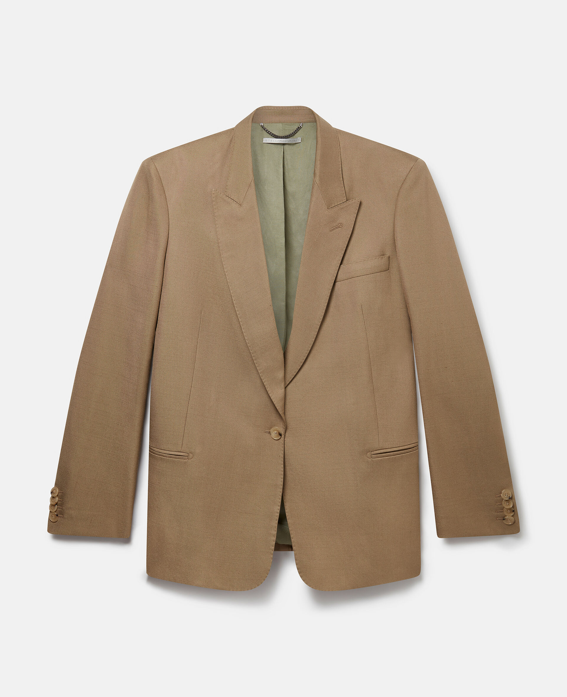 Single-Breasted Blazer -Brown-large image number 0