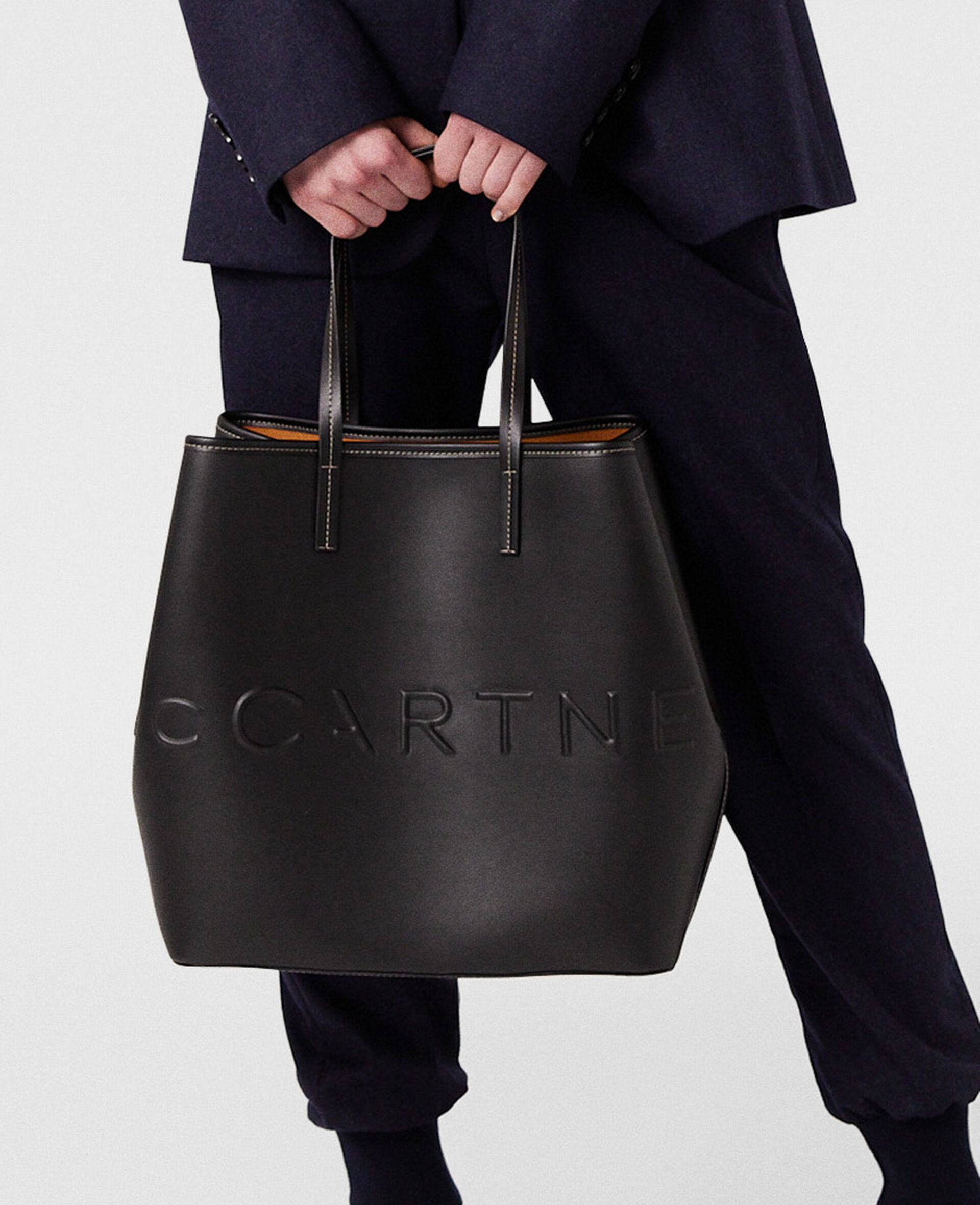 Logo Monochrome Large Tote Bag-Black-large image number 6