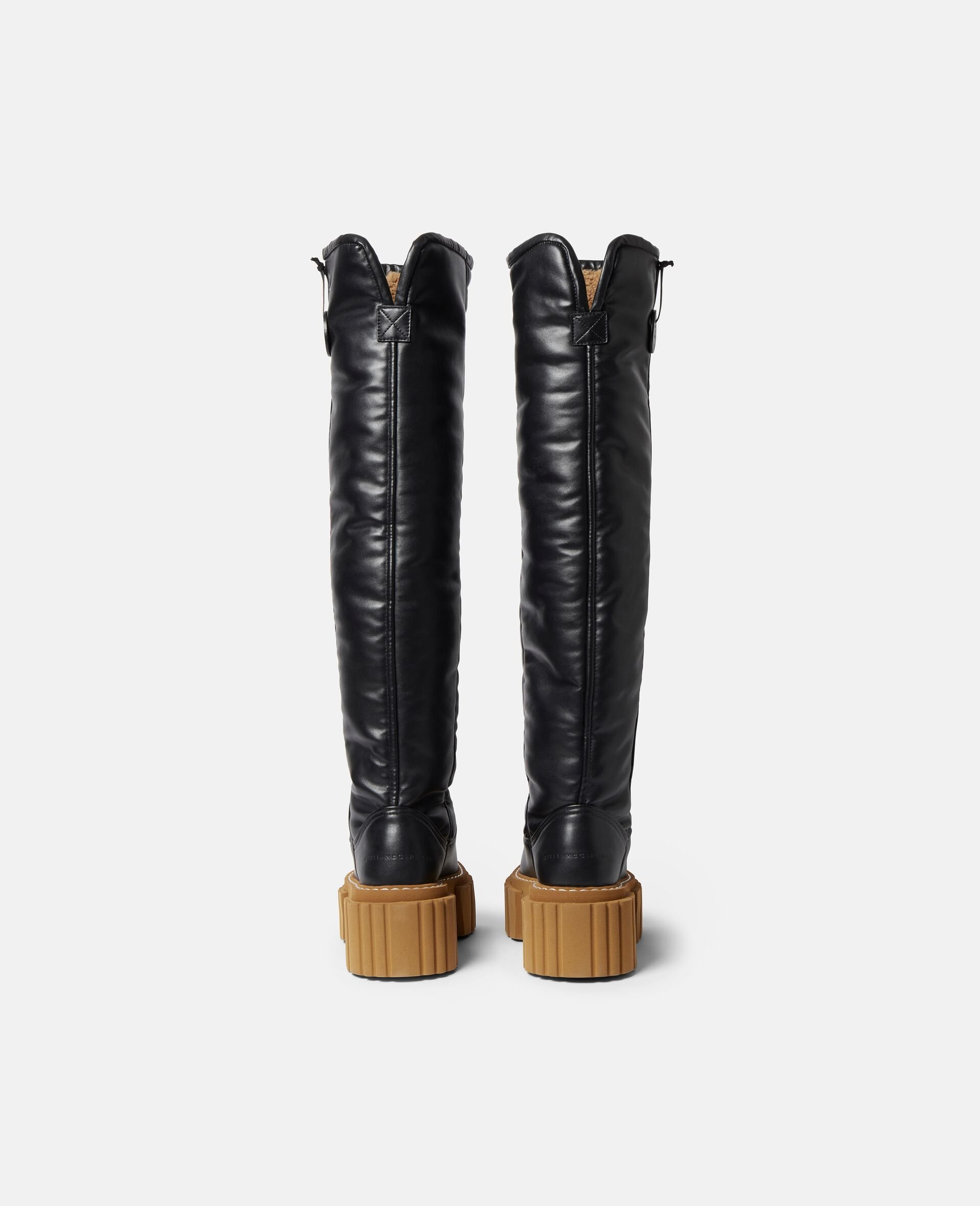 Over-The-Knee Emilie Teddy Boots-Black-large  Over-The-Knee Emilie Teddy Boots-Black-large image number 2