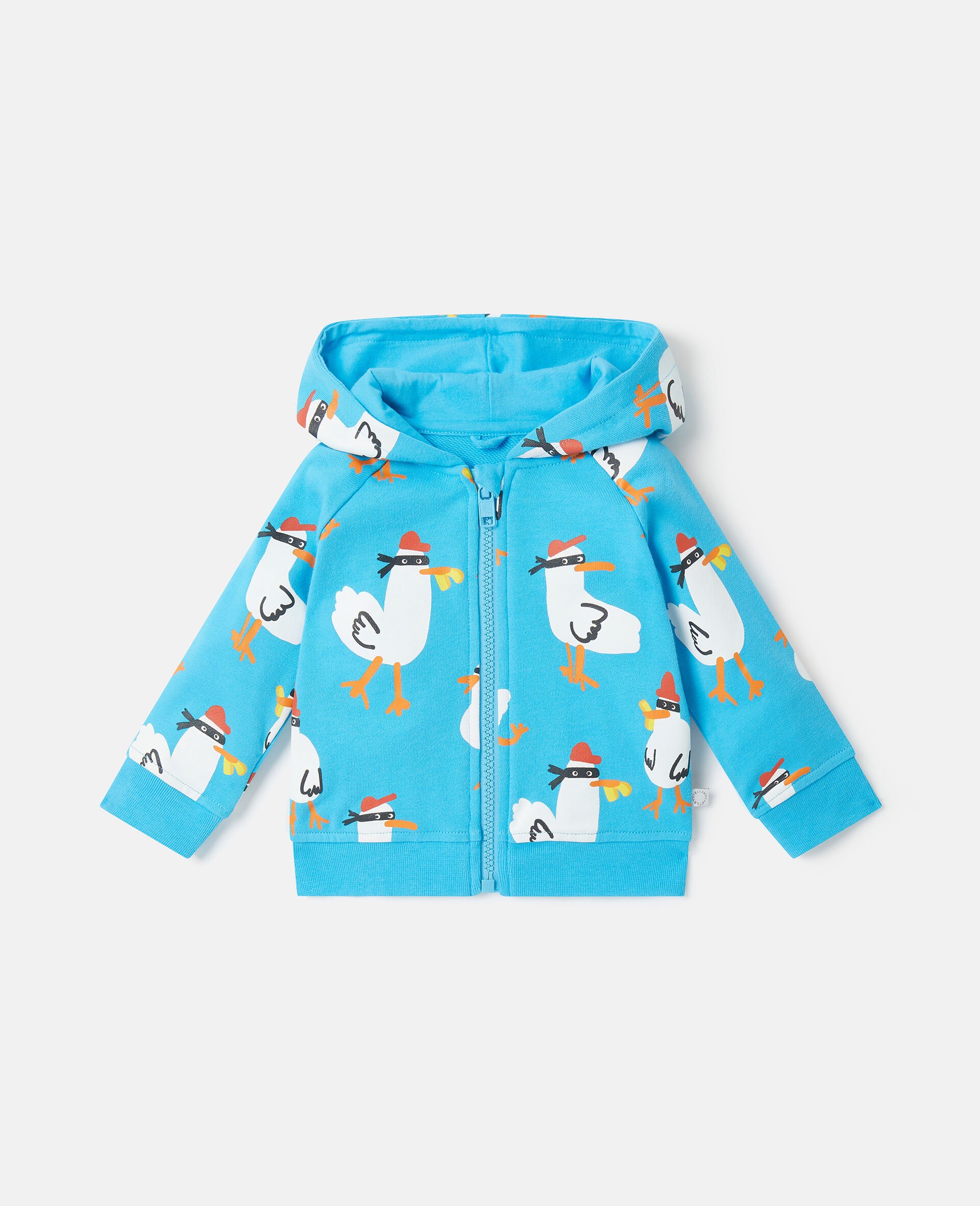 Seagull Bandit Zip Hoodie-Blue-large image number 0