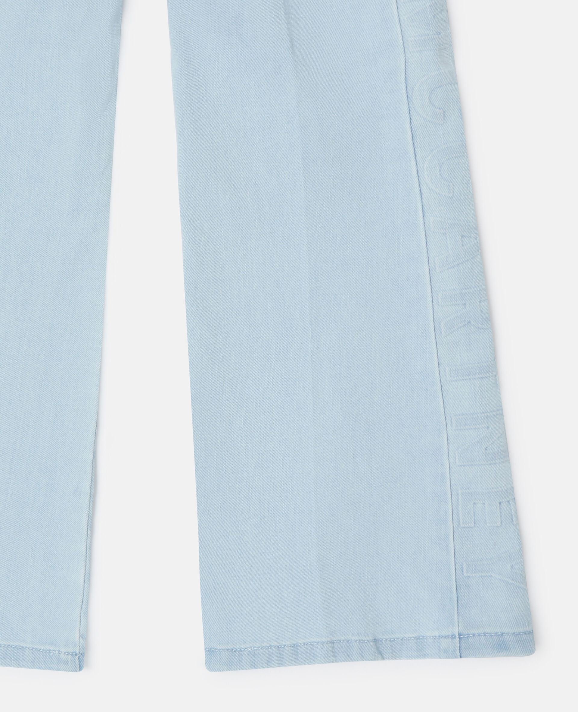 Flared Light Wash Denim Jeans-Blue-large Flared Light Wash Denim Jeans-Blue-large image number 3