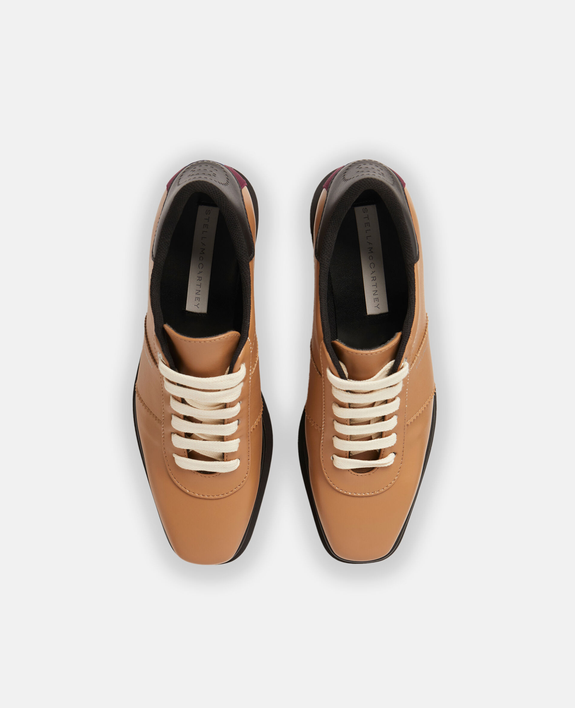 Sneak-Elyse Platform Sneakers-Brown-large image number 3