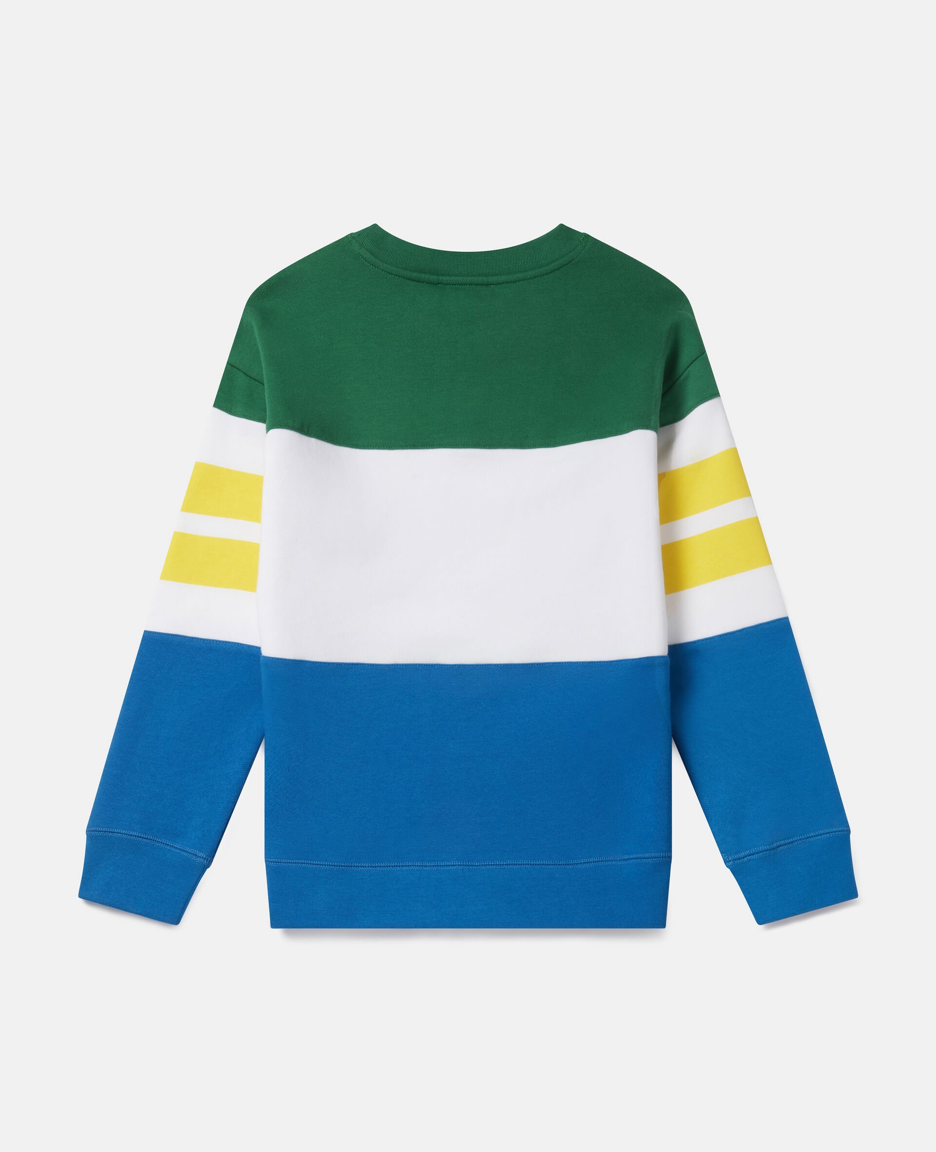 Oversized Logo Fleece Sweatshirt-Multicolour-large image number 3