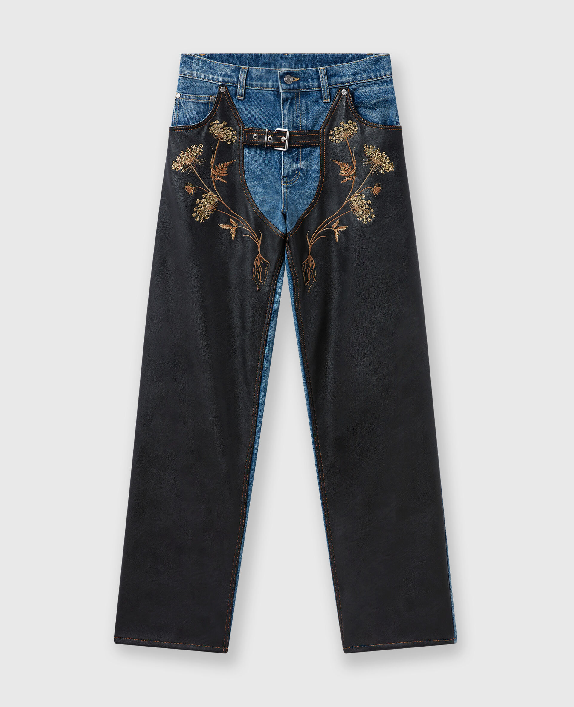 Chaps Embroidered Straight-Leg Jeans-Blue-large image number 0