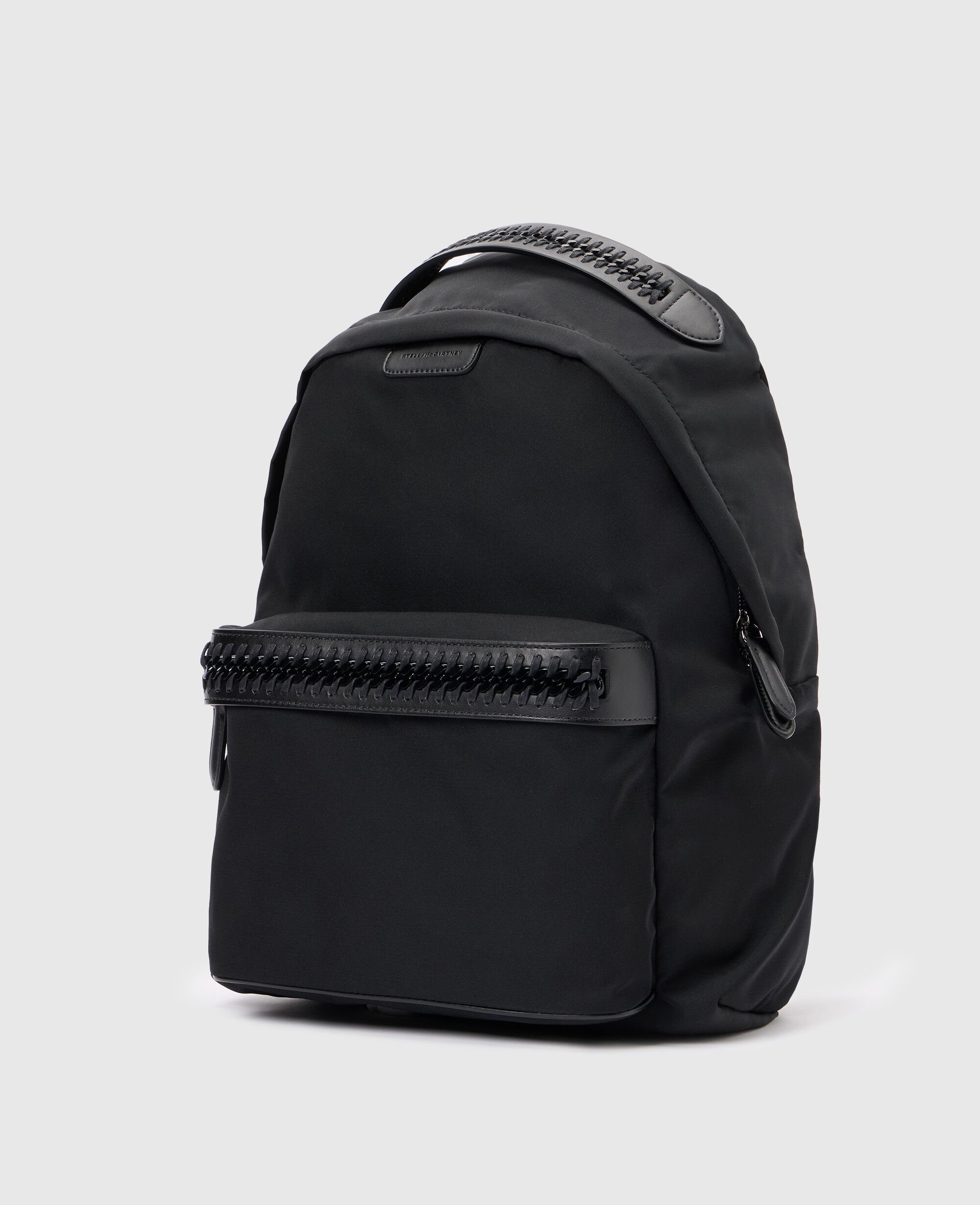 STELLA McCARTNEY ブラックバックパック Women Black Logo Strap Backpack | Stella McCartney US