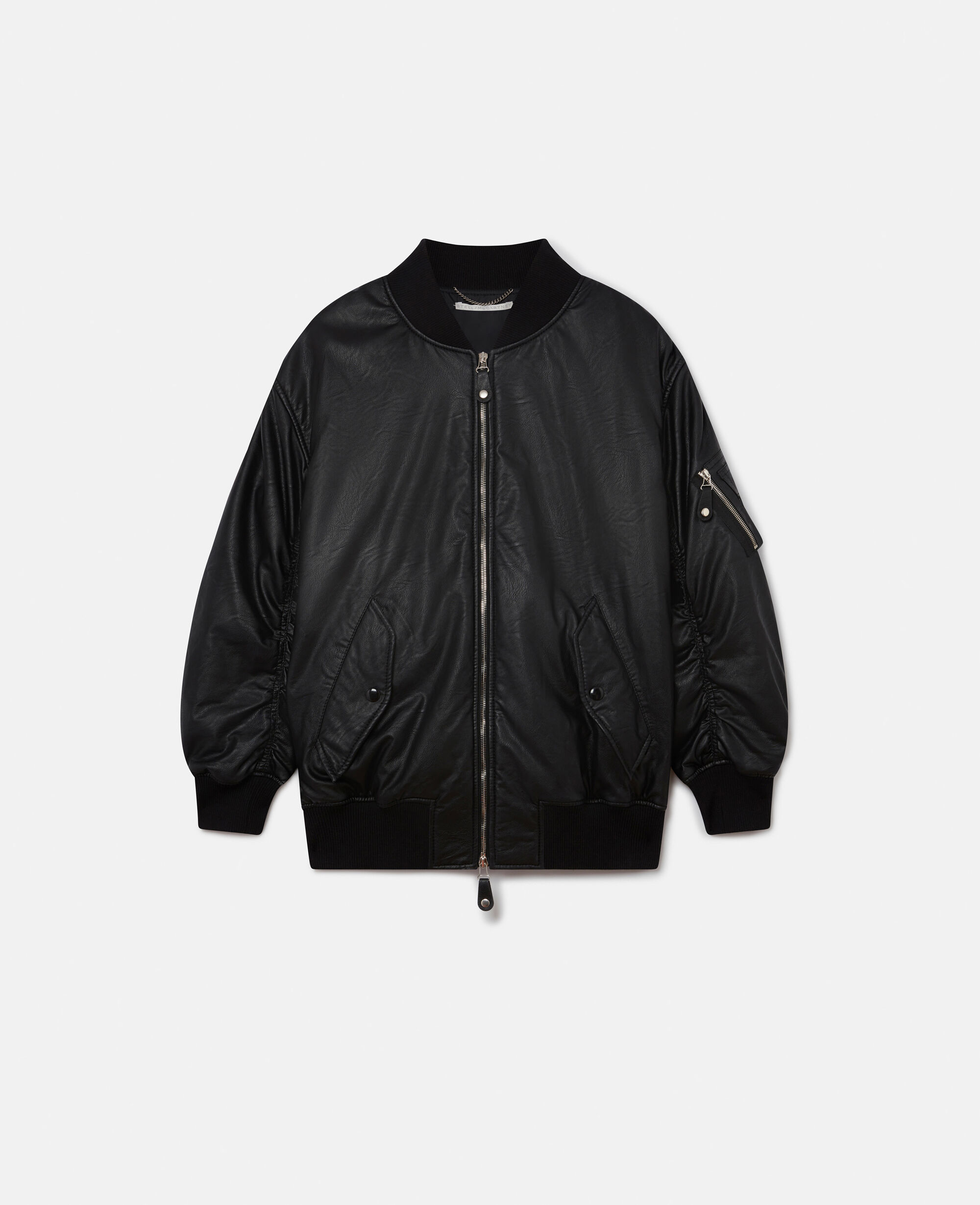 Women Black Alter Mat Bomber Jacket Stella McCartney US