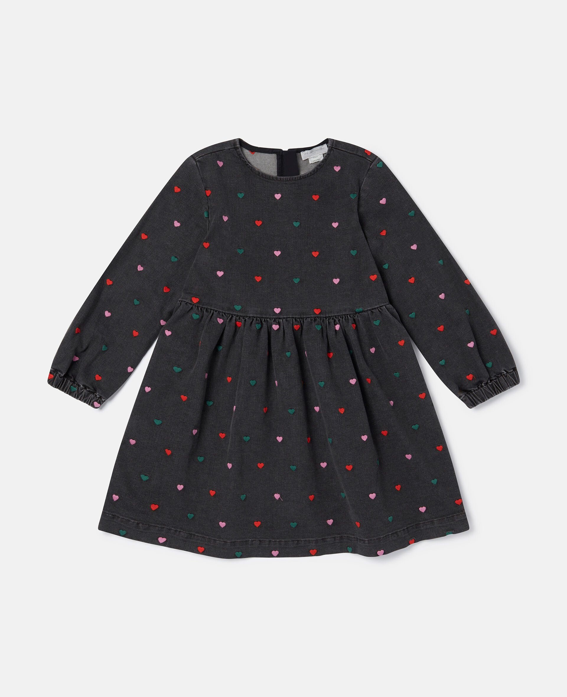 Heart Print Dress-Black-model Heart Print Dress-Black-model