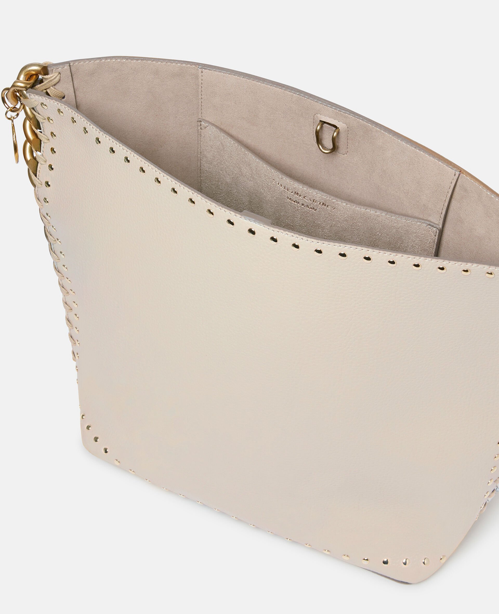 Frayme Studded Grainy Alter Mat Tote Bag-Black-large image number 4