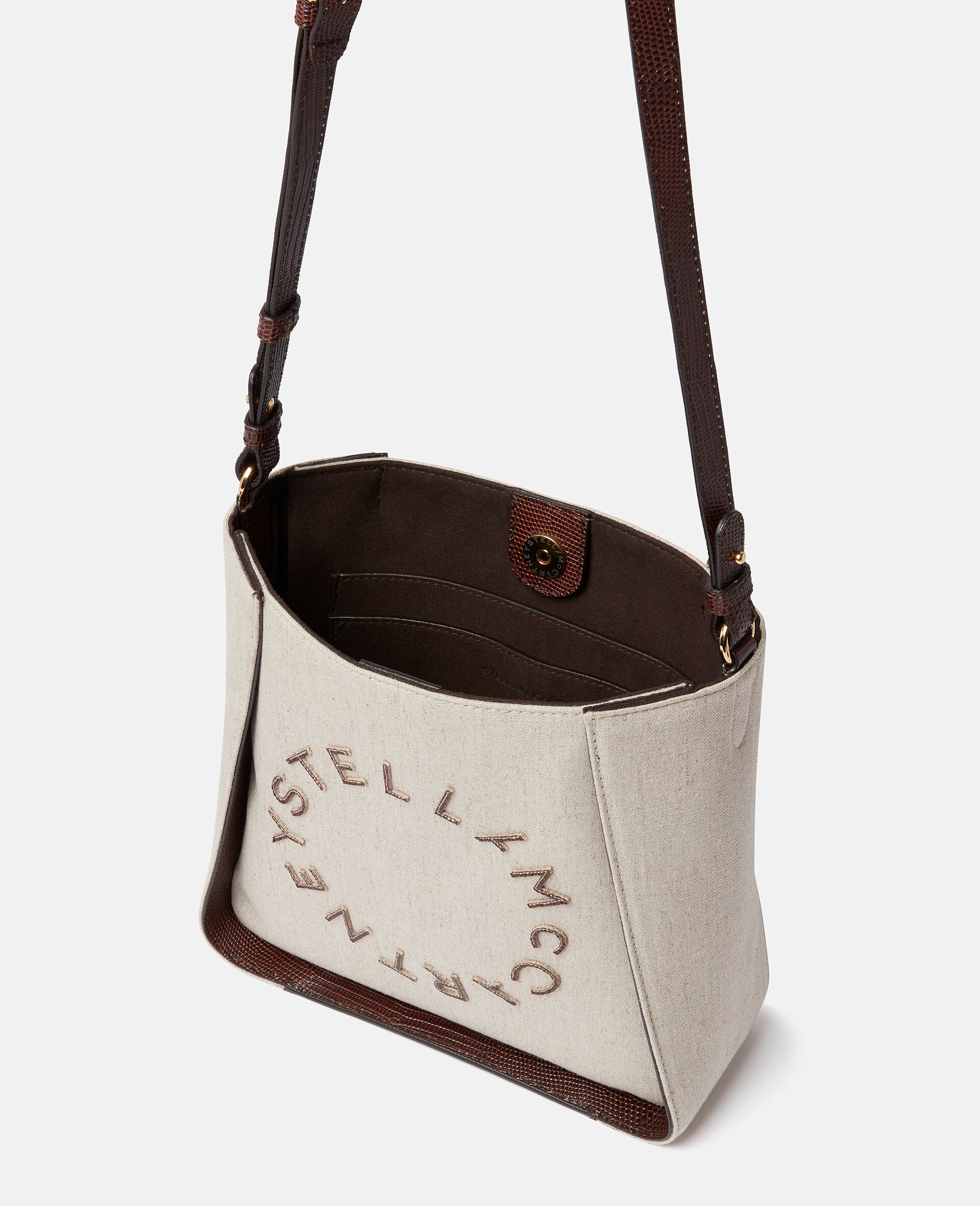 Logo Crossbody Bag-White-large image number 2