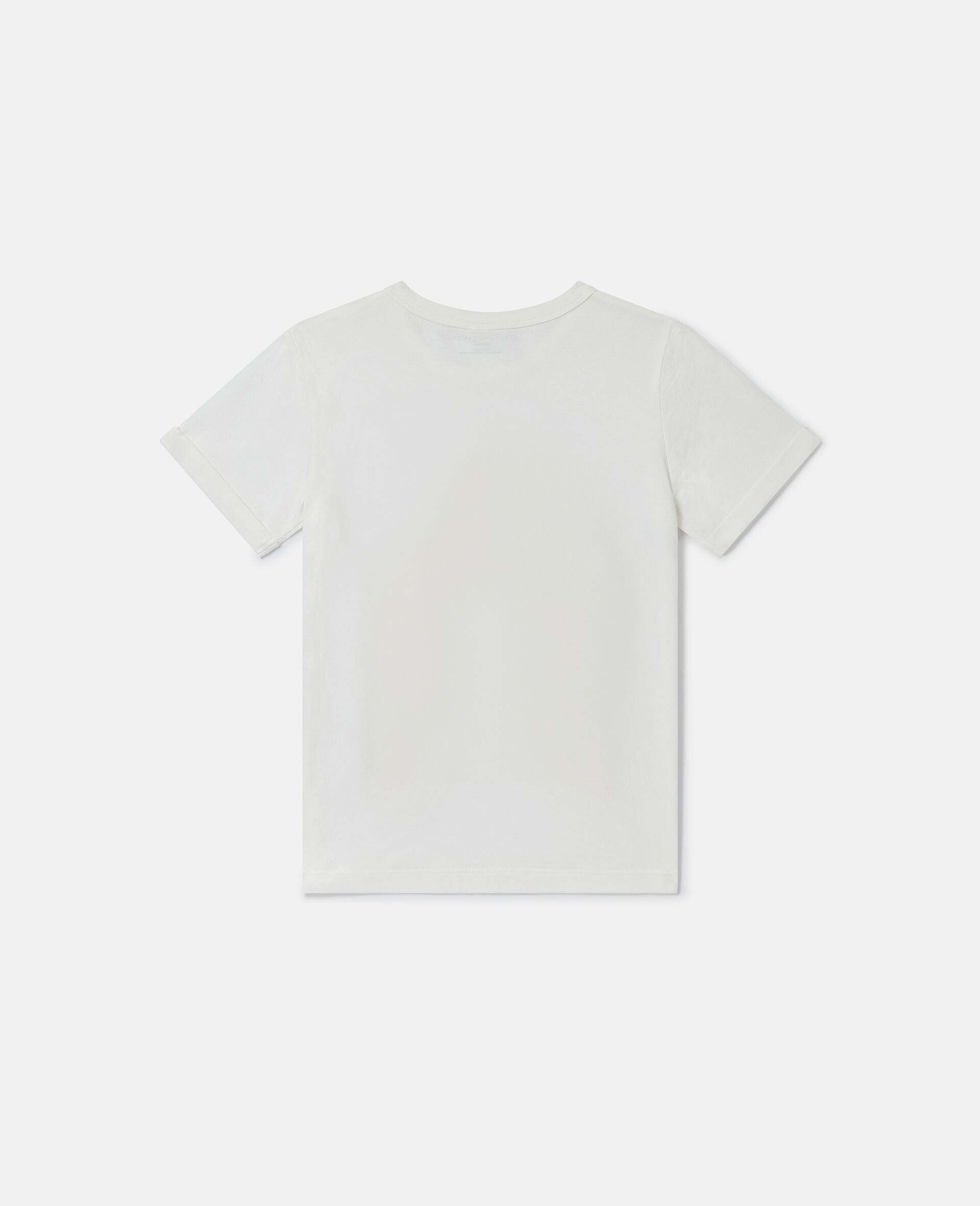 Star Graphic Fringed T-Shirt-Cream-large Star Graphic Fringed T-Shirt-Cream-large image number 2