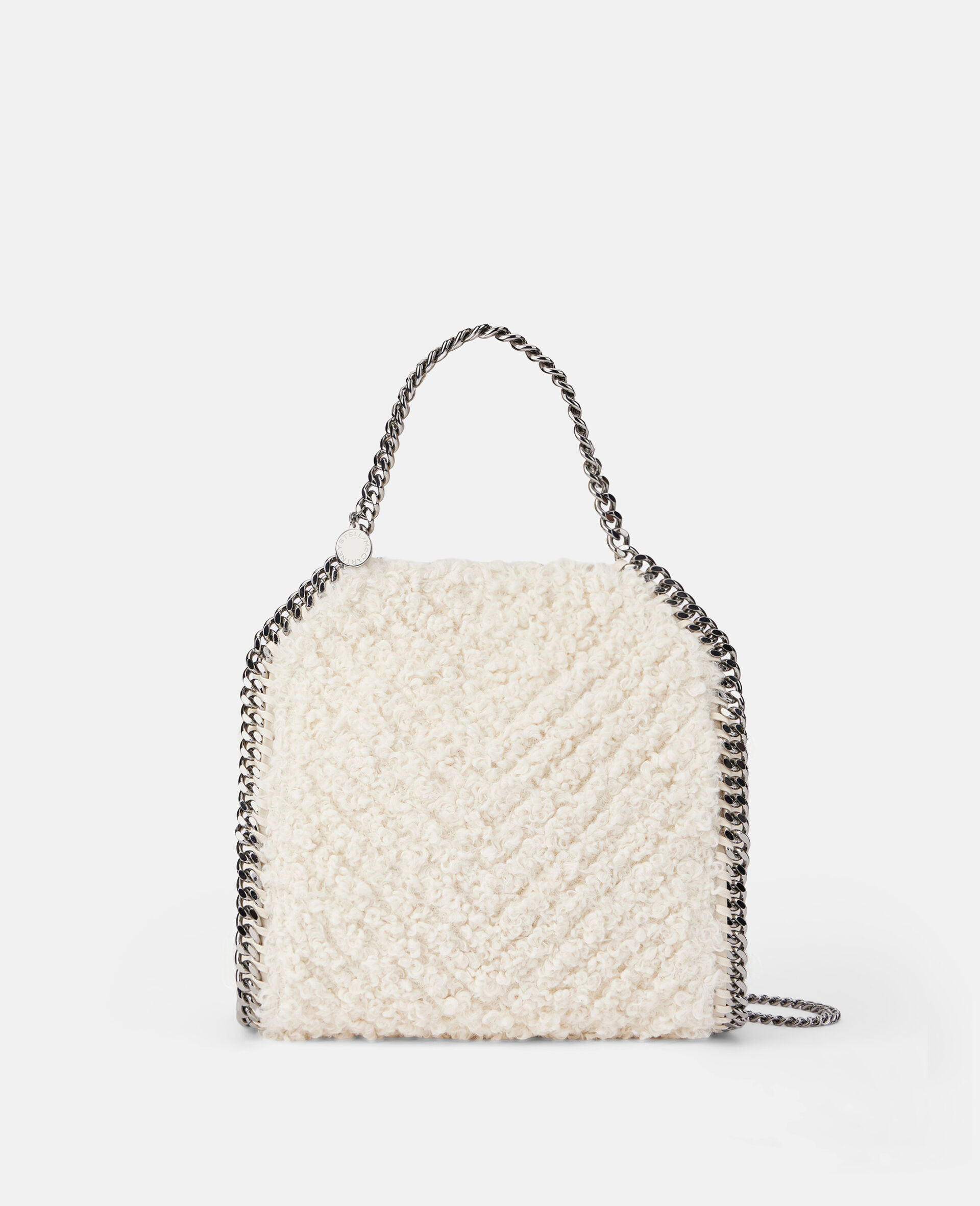 Online Exclusive Falabella Quilted Mini Tote Bag-White-large image number 0
