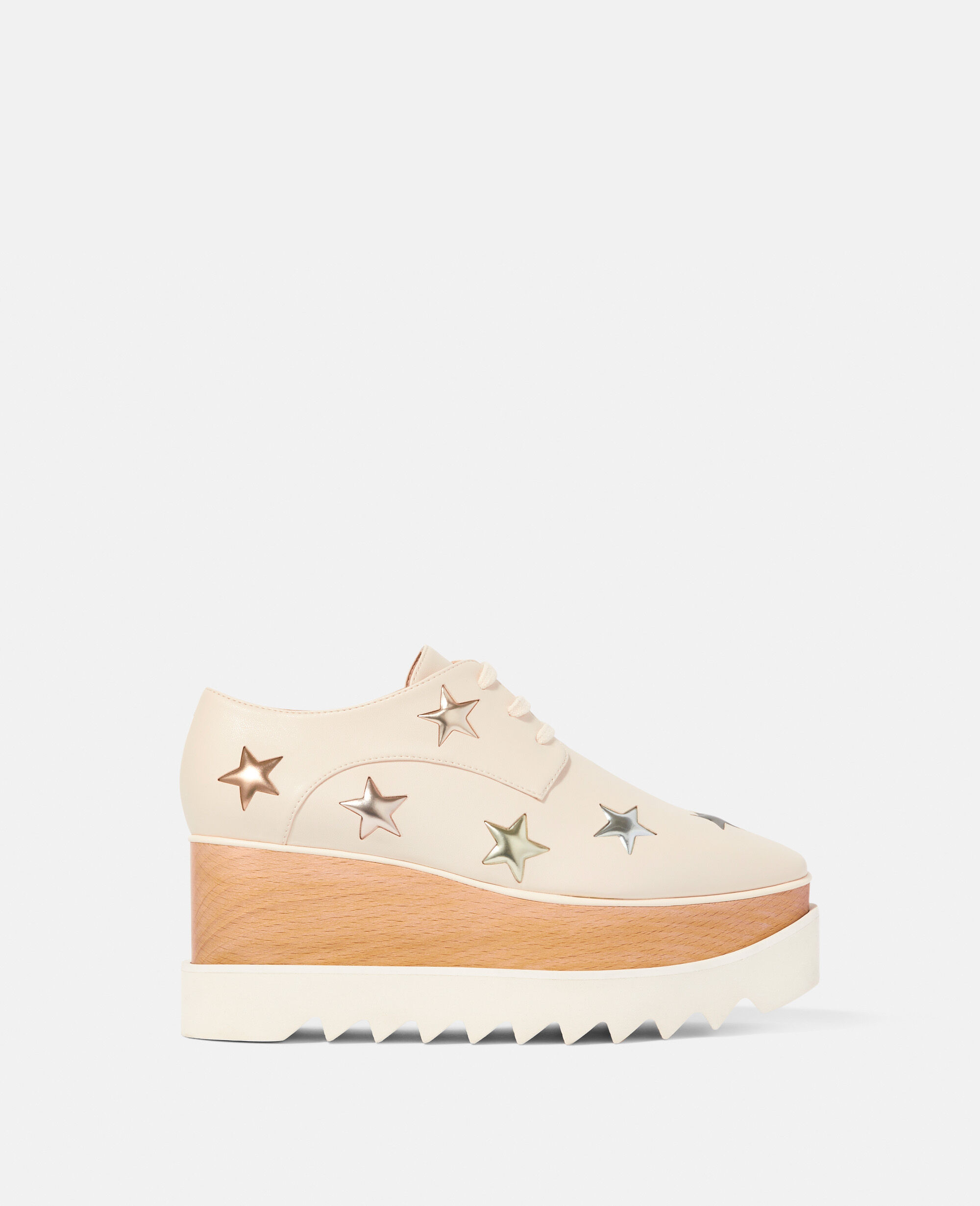 Women White Elyse 3D Stars Platform Shoes Stella McCartney GB