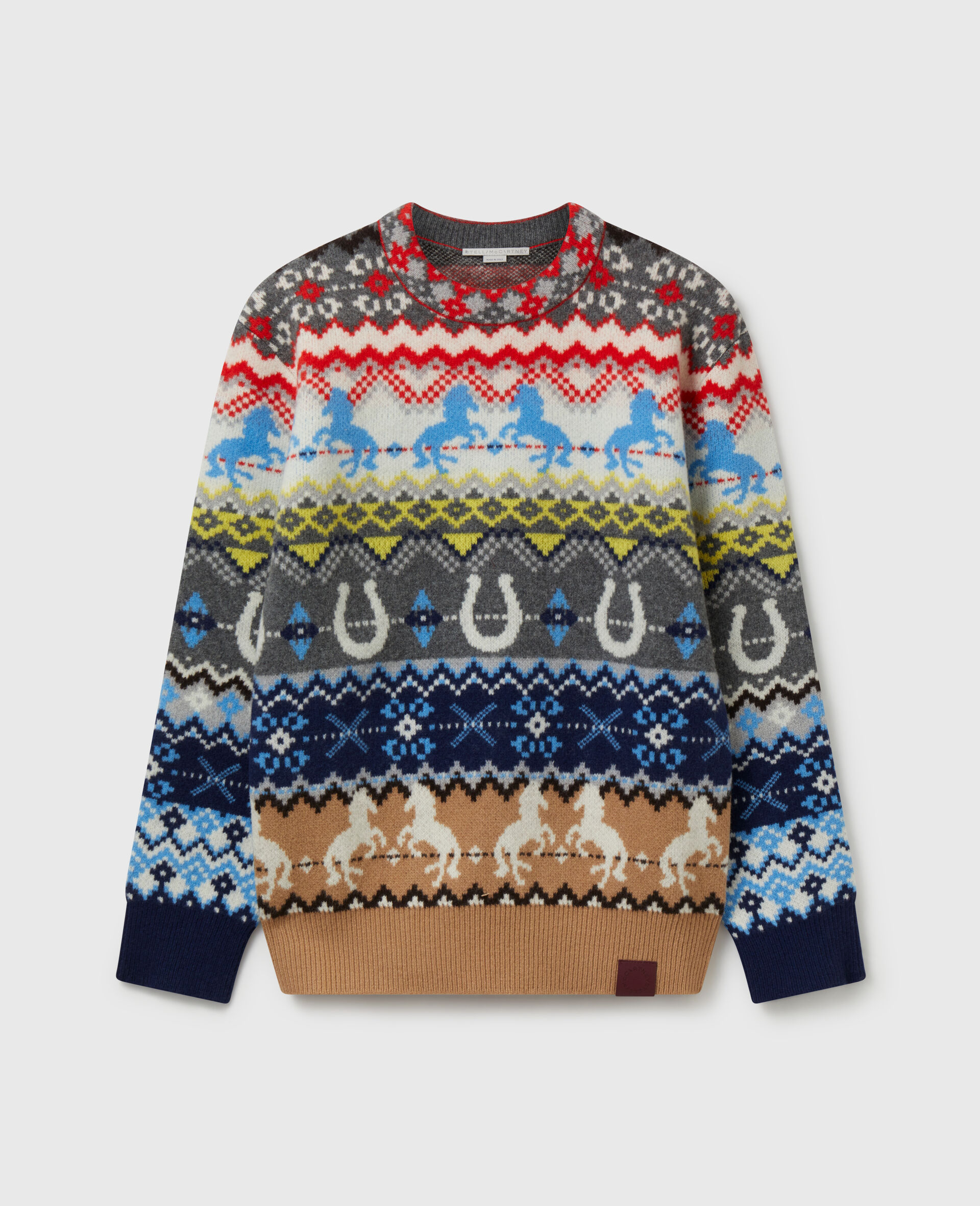Fairisle Crewneck Jumper -Multicolour-large image number 0