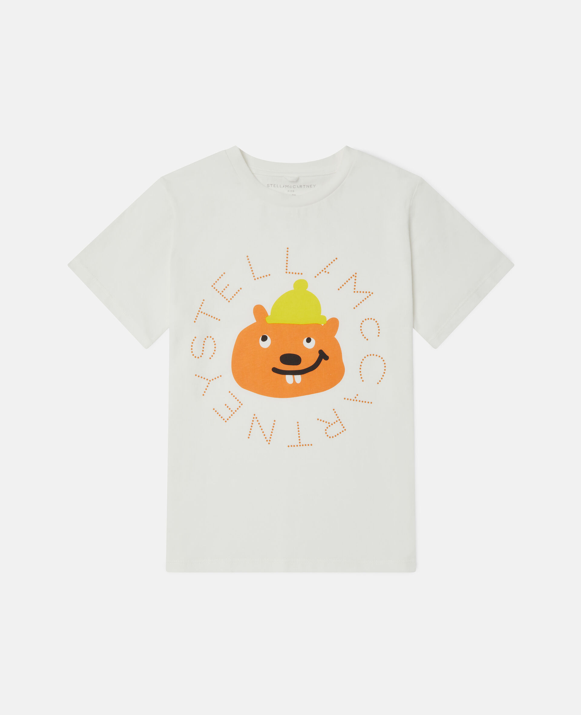 Squirrel Graphic T-Shirt-White-medium