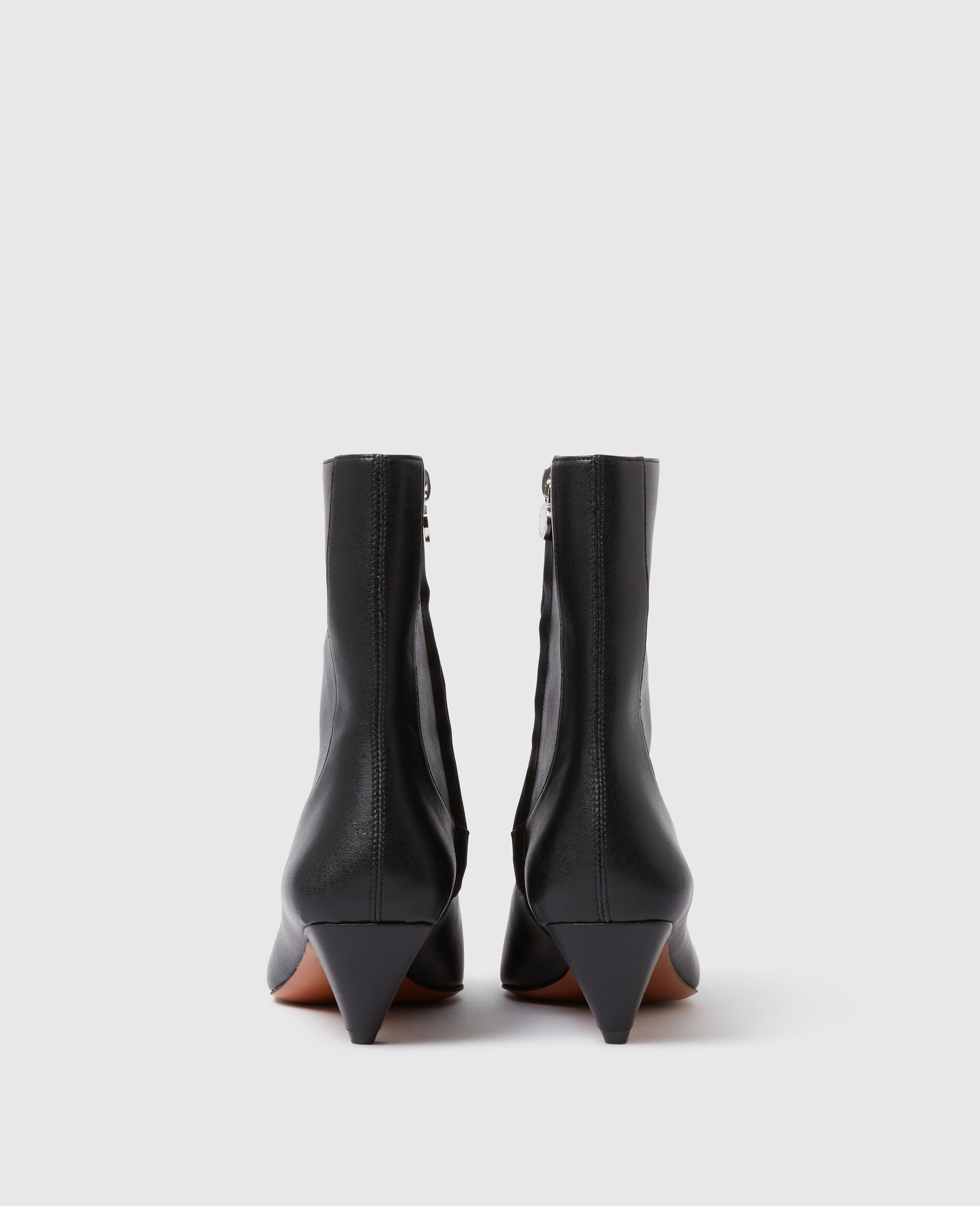 Stella Spur Heeled Ankle Boots-Black-large image number 2