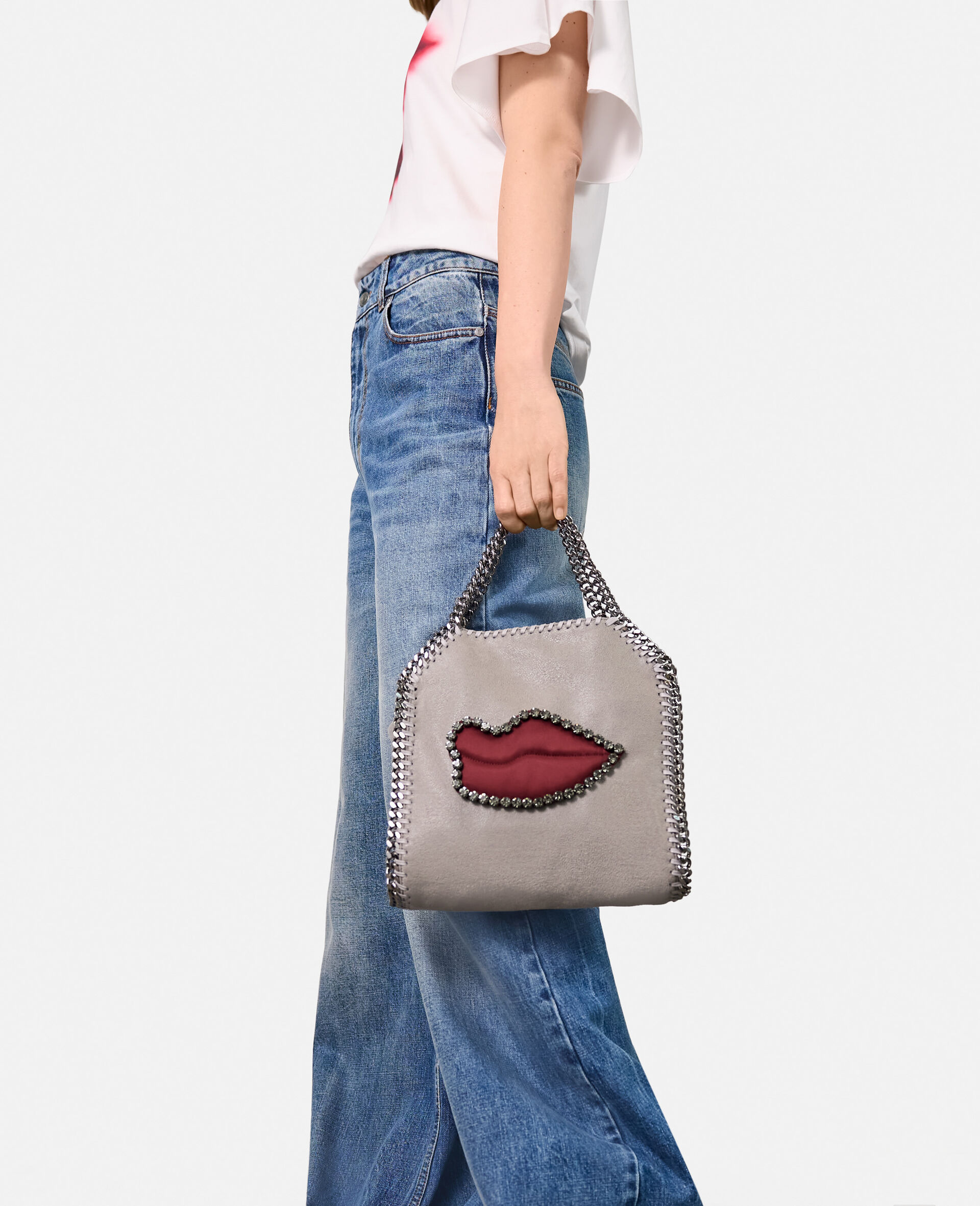 ファラベラ リップス ミニトートバッグ-グレー-large ファラベラ リップス ミニトートバッグ-グレー-large image number 3