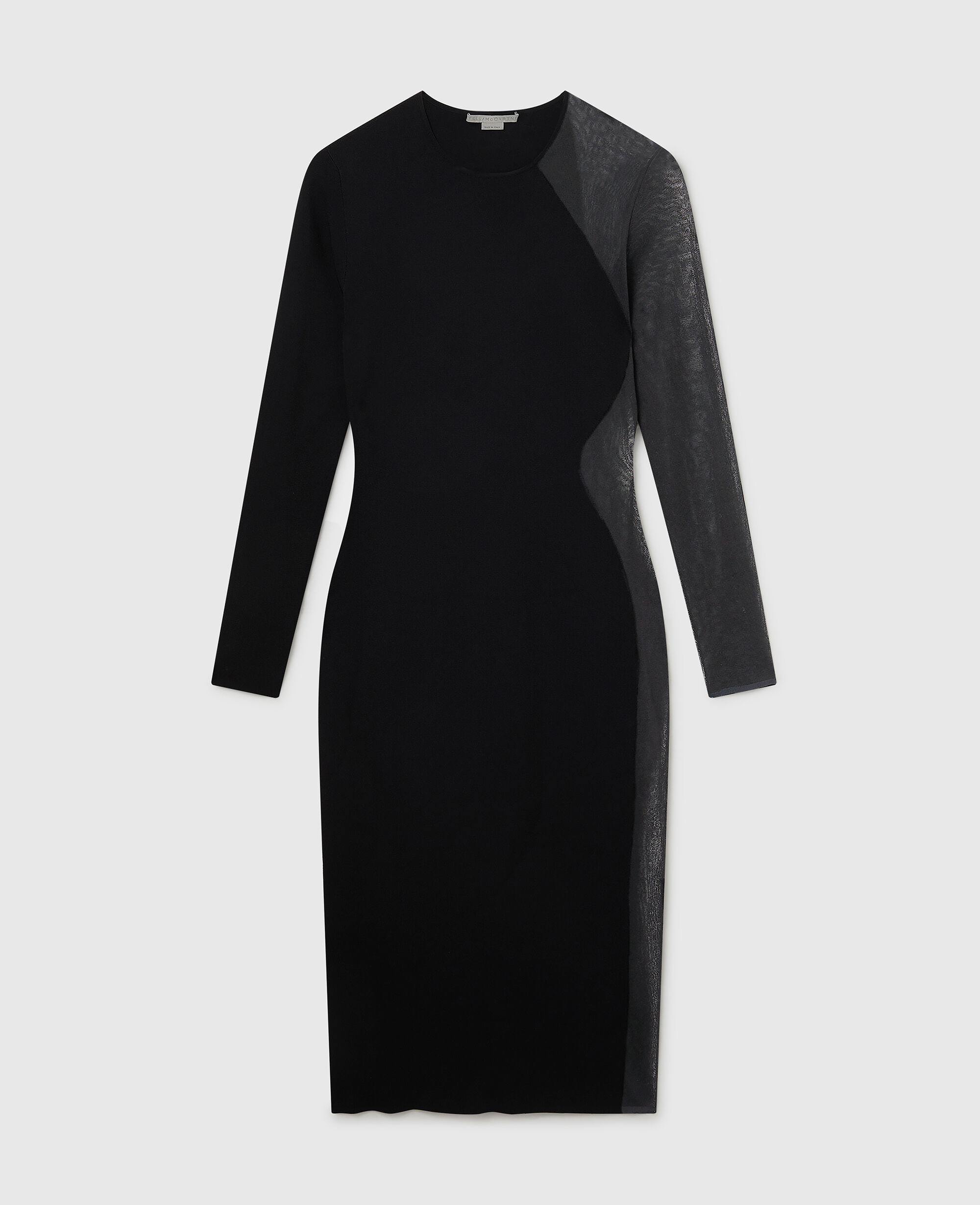 ☆VIP価格☆ Stella McCartney ニットドレス Women ブラック ミラクル ロングスリーブ コンパクトニット