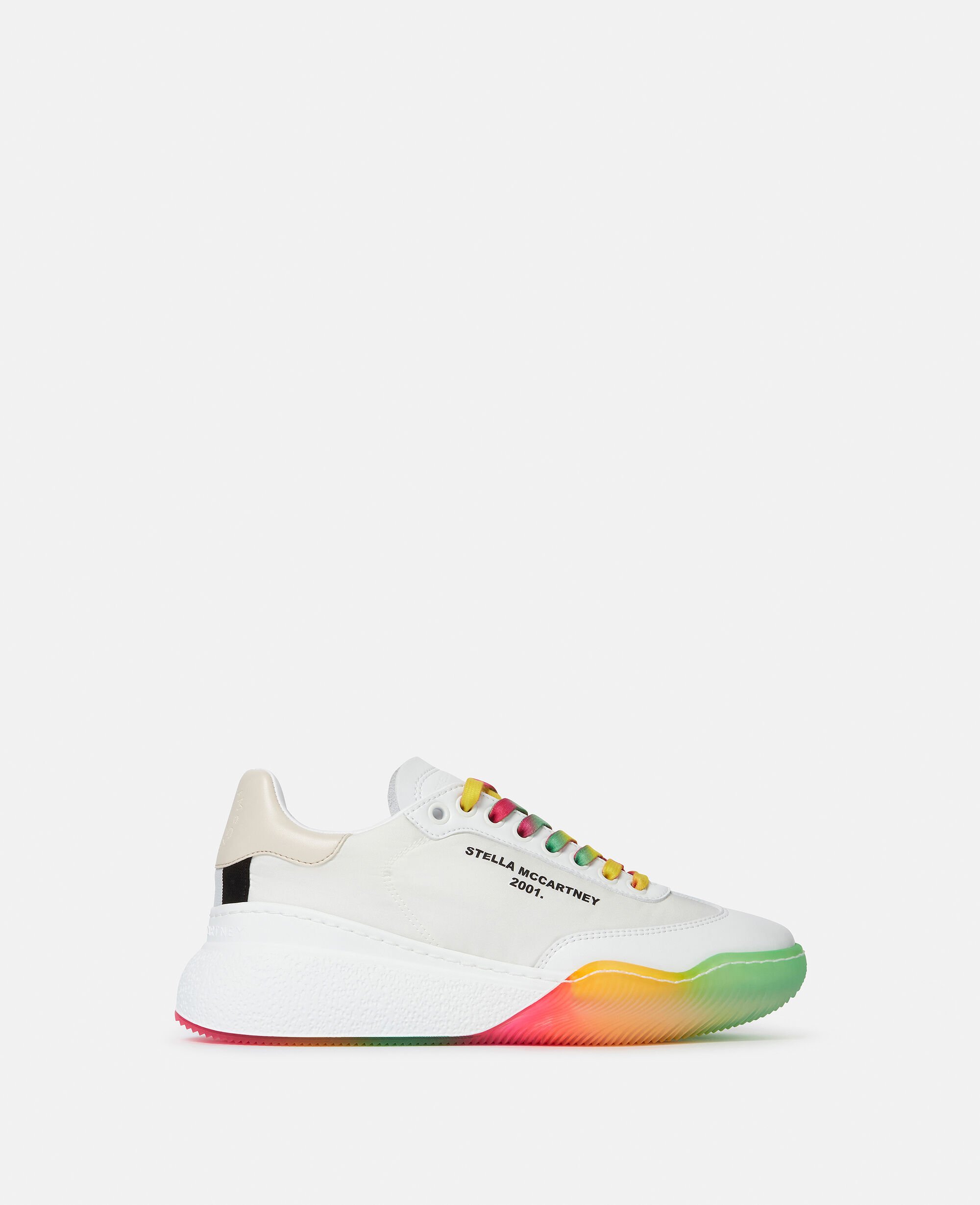 Women White Multi Loop Lace up Sneakers Stella McCartney GB