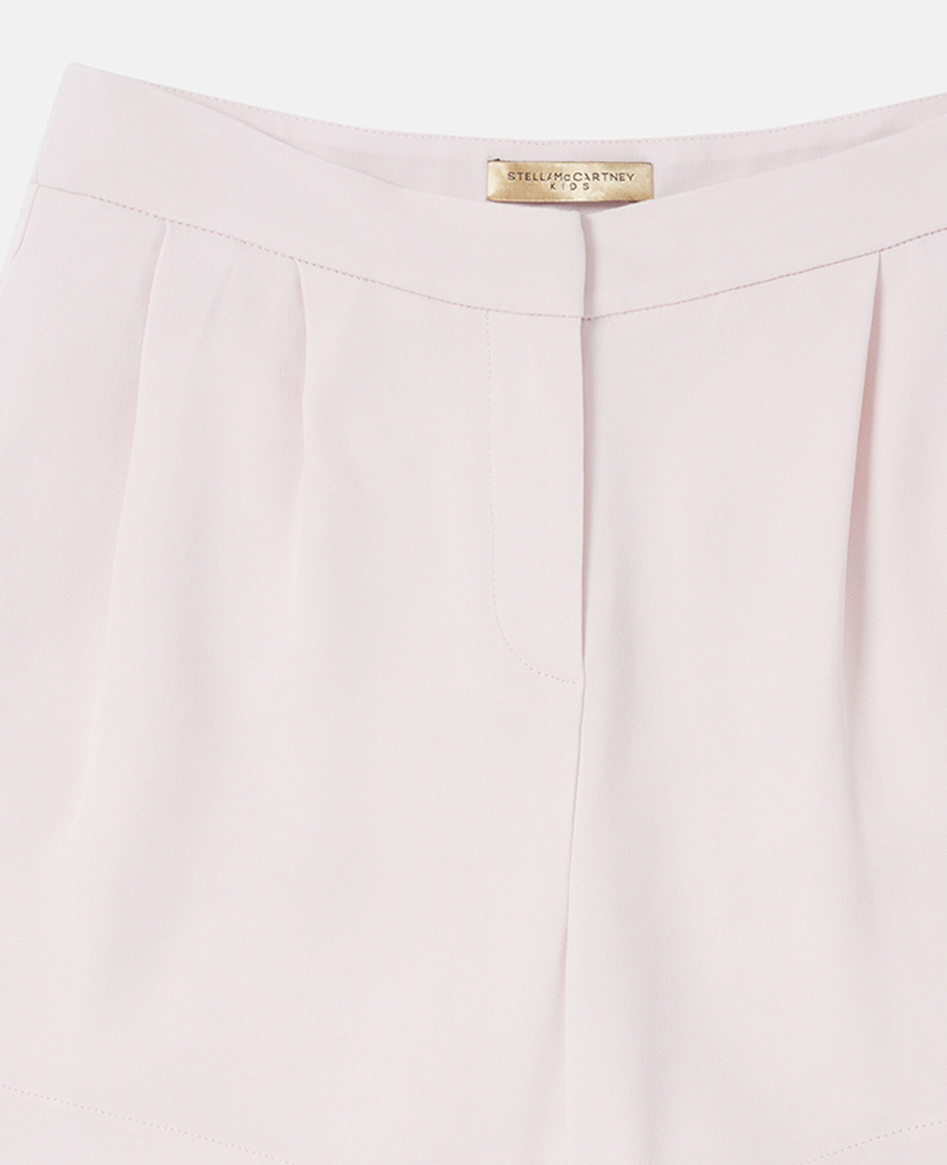 Tailored Pleated Shorts-Pink-large Tailored Pleated Shorts-Pink-large image number 1