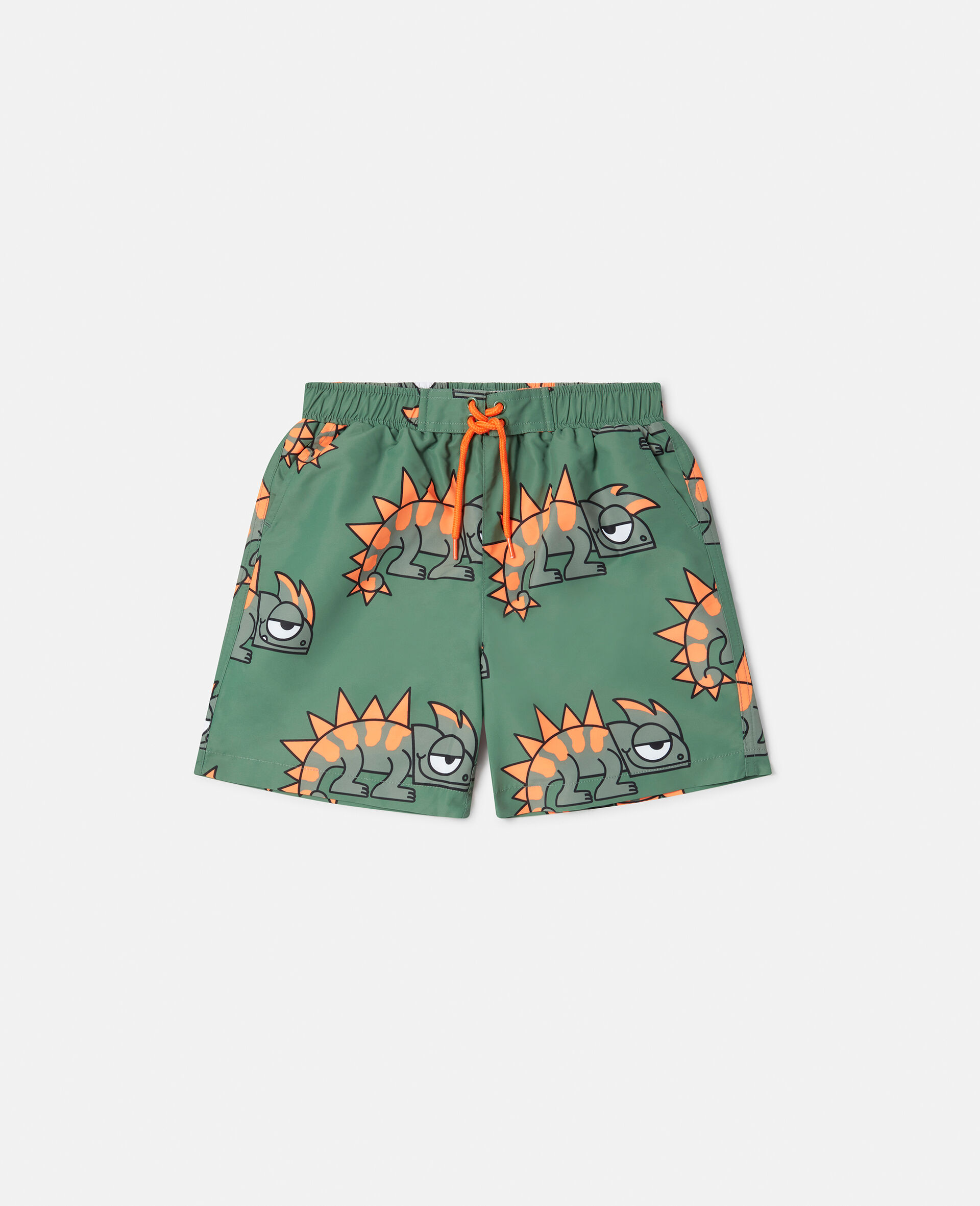 Gecko Print Swim Shorts-Pink-large image number 0