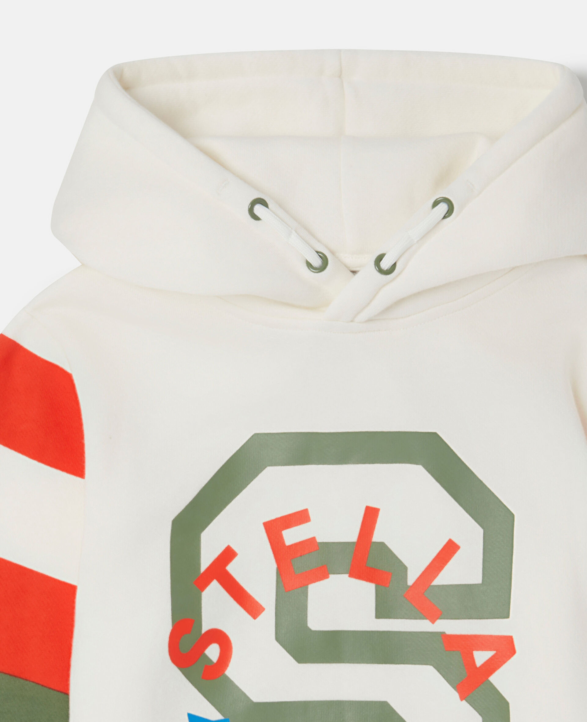 &ldquo;S&rdquo;莱特曼连帽衫-Cream-large image number 1