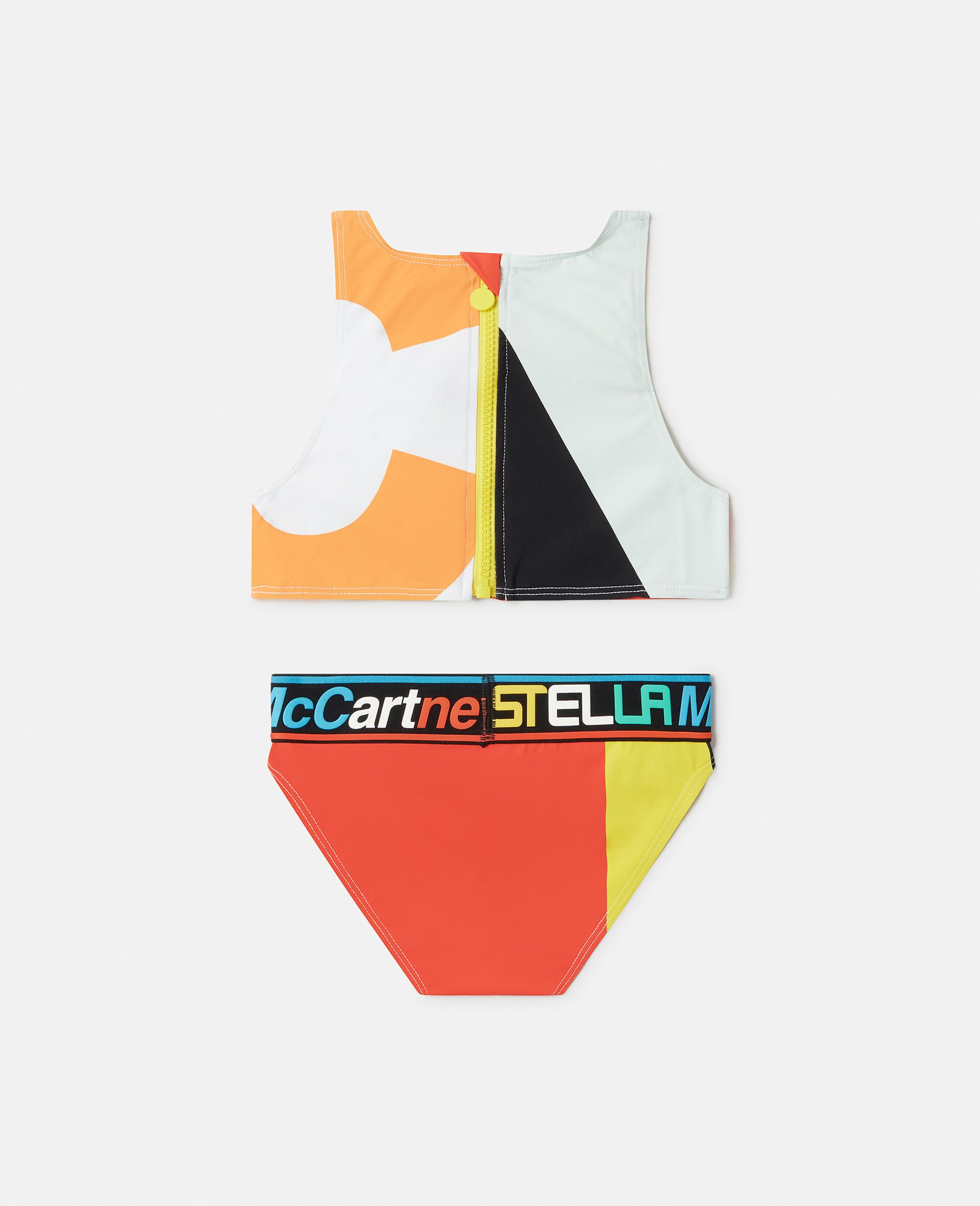 Geometric Print Active Bikini-Multicolour-large image number 2