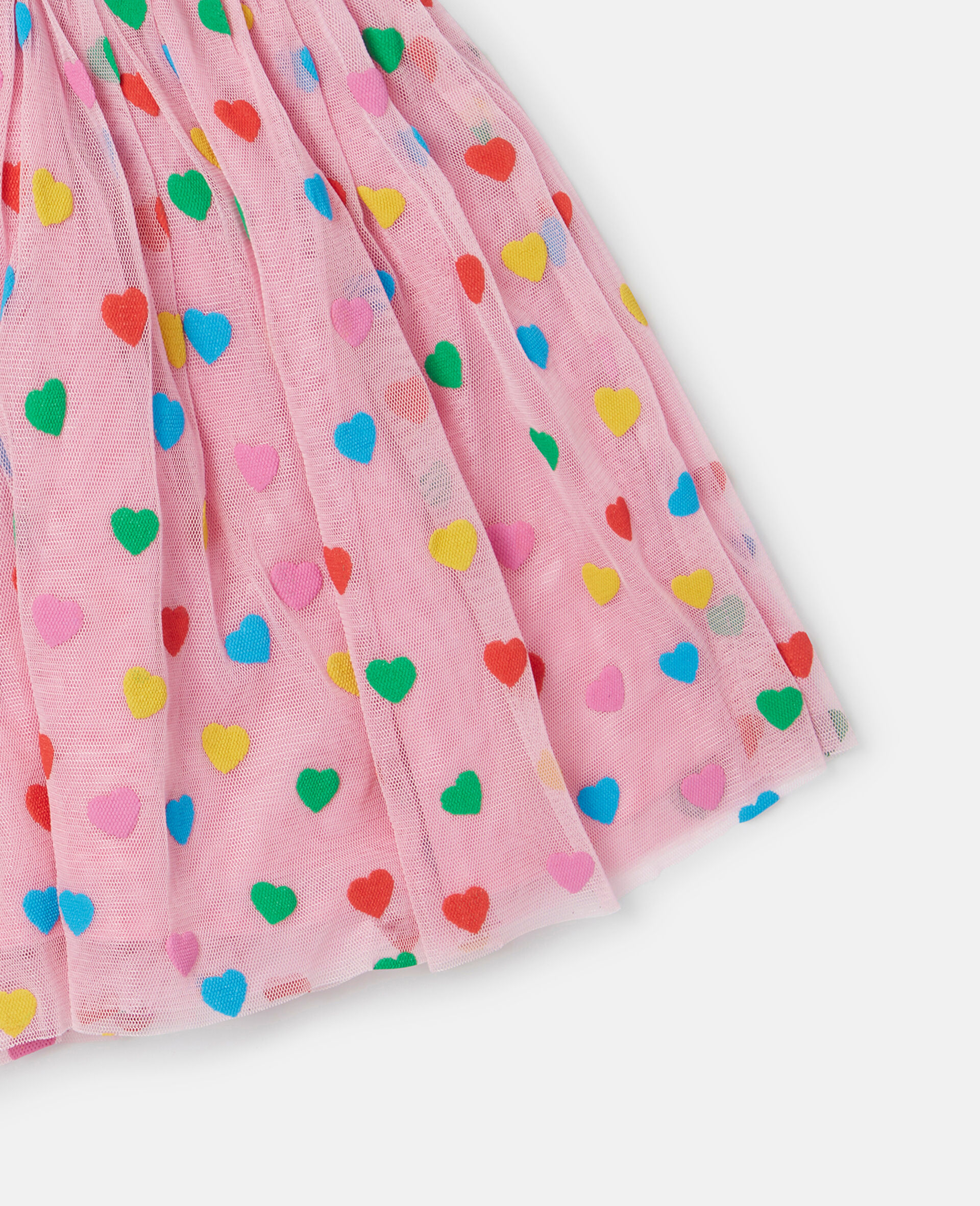 Heart Print Tutu Skirt-Pink-large image number 3