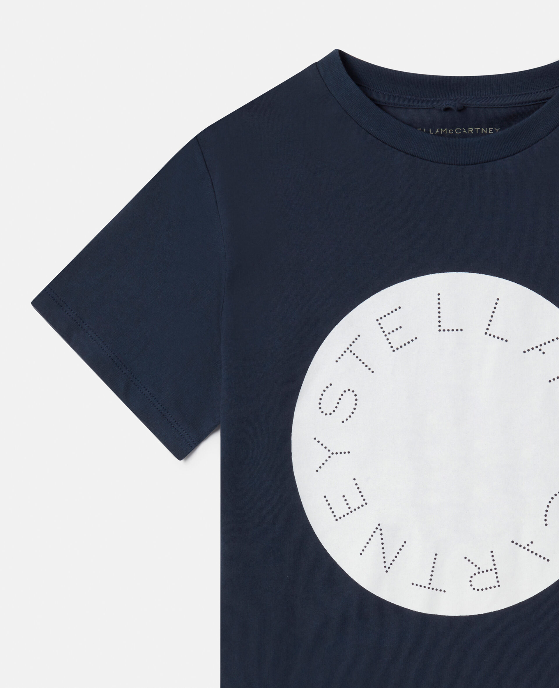 Stella徽标T恤-蓝色-model