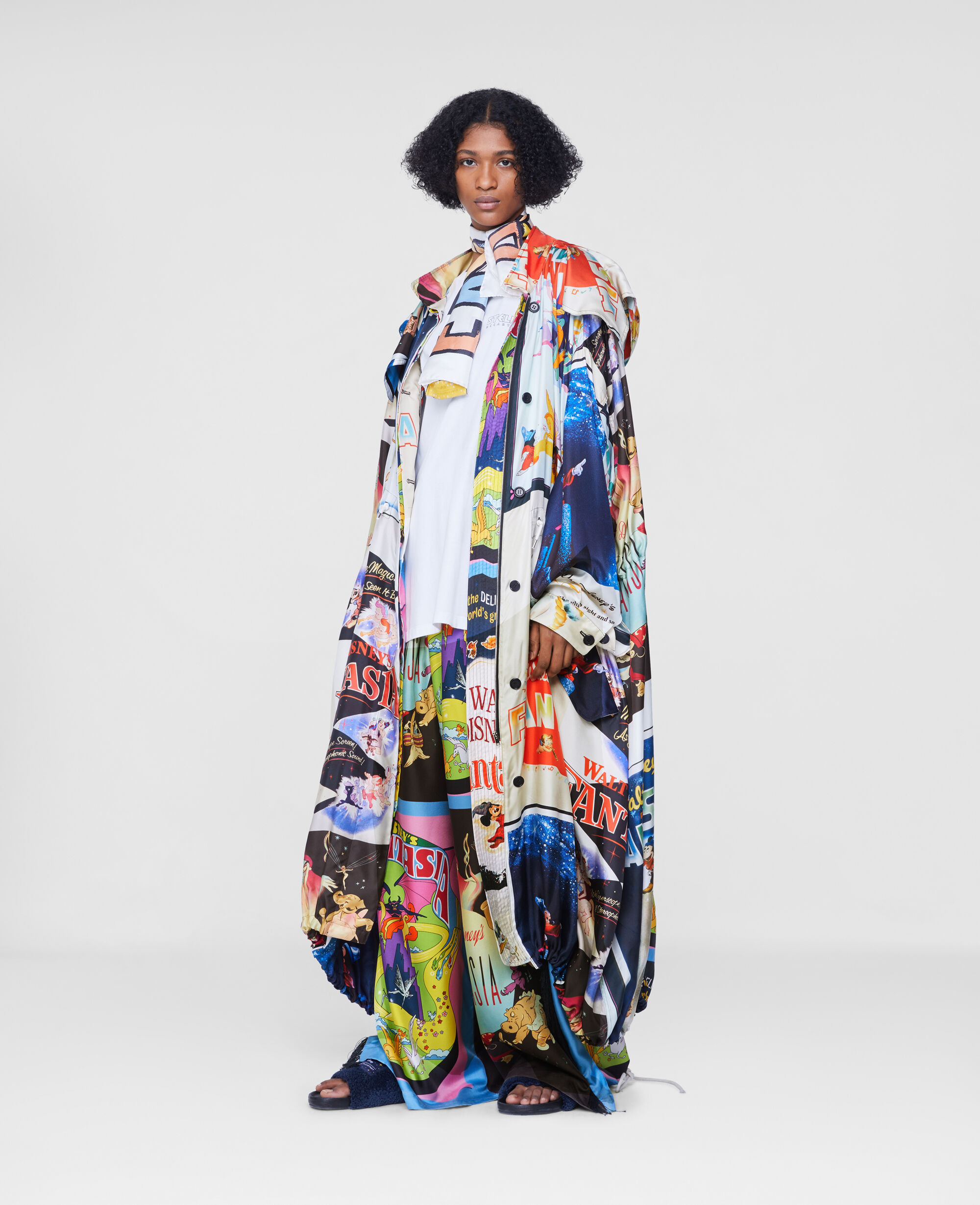 Trench Stampa Fantasia Poster Stella McCartney Abbigliamento Cappotti e giubbotti Soprabiti Impermeabili 