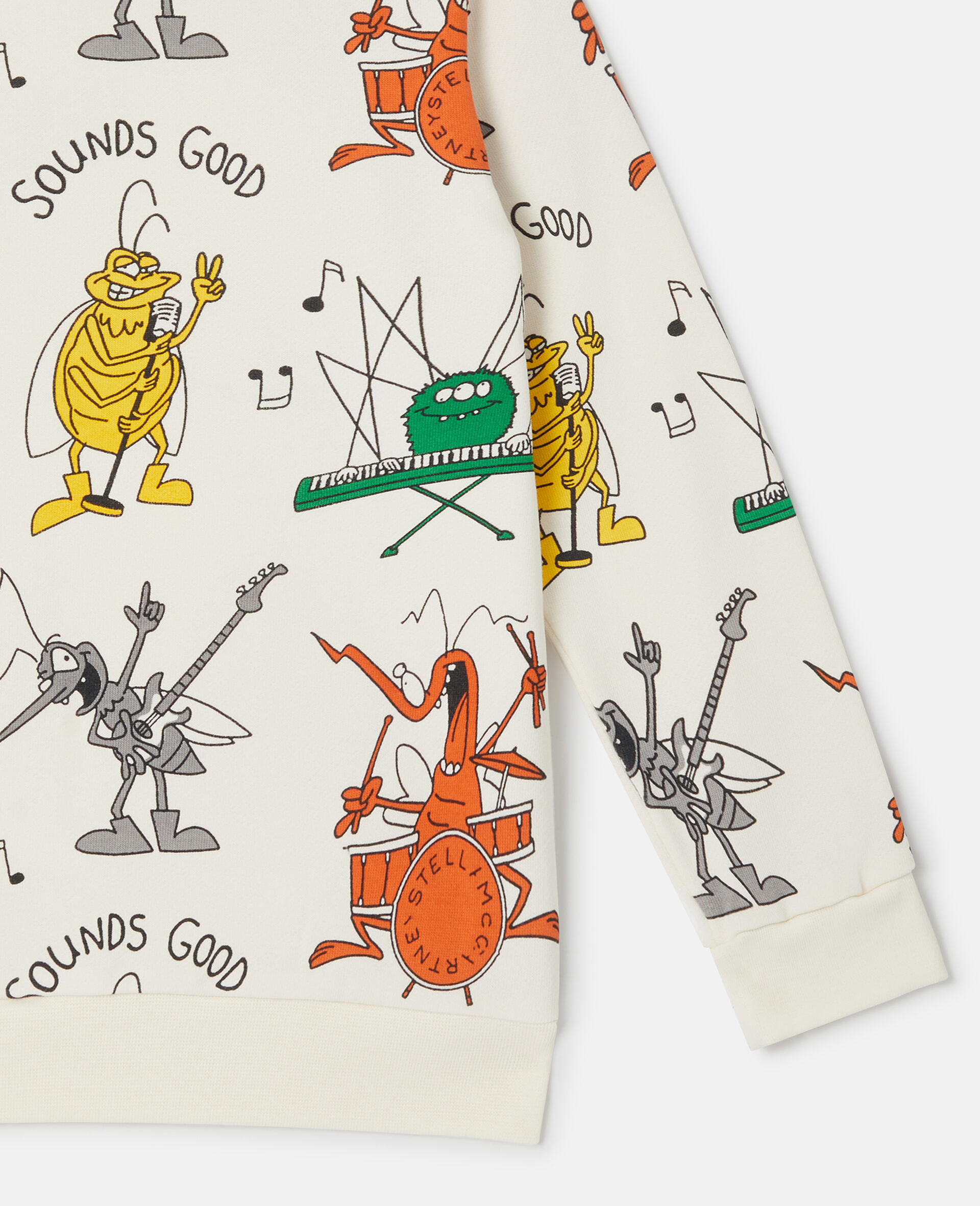 Sweat shirt avec imprime groupe d insectes-Fantaisie-large image number 3