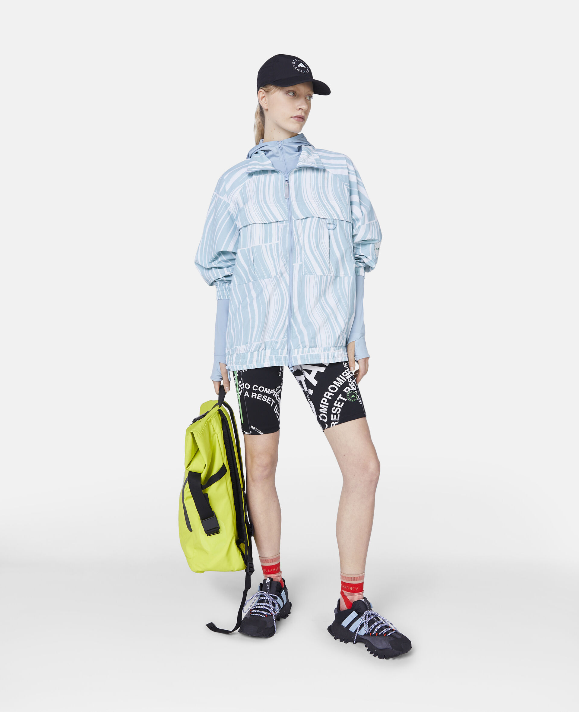 TrueCasuals Hover Float Print Woven Tracktop-White-large image number 1