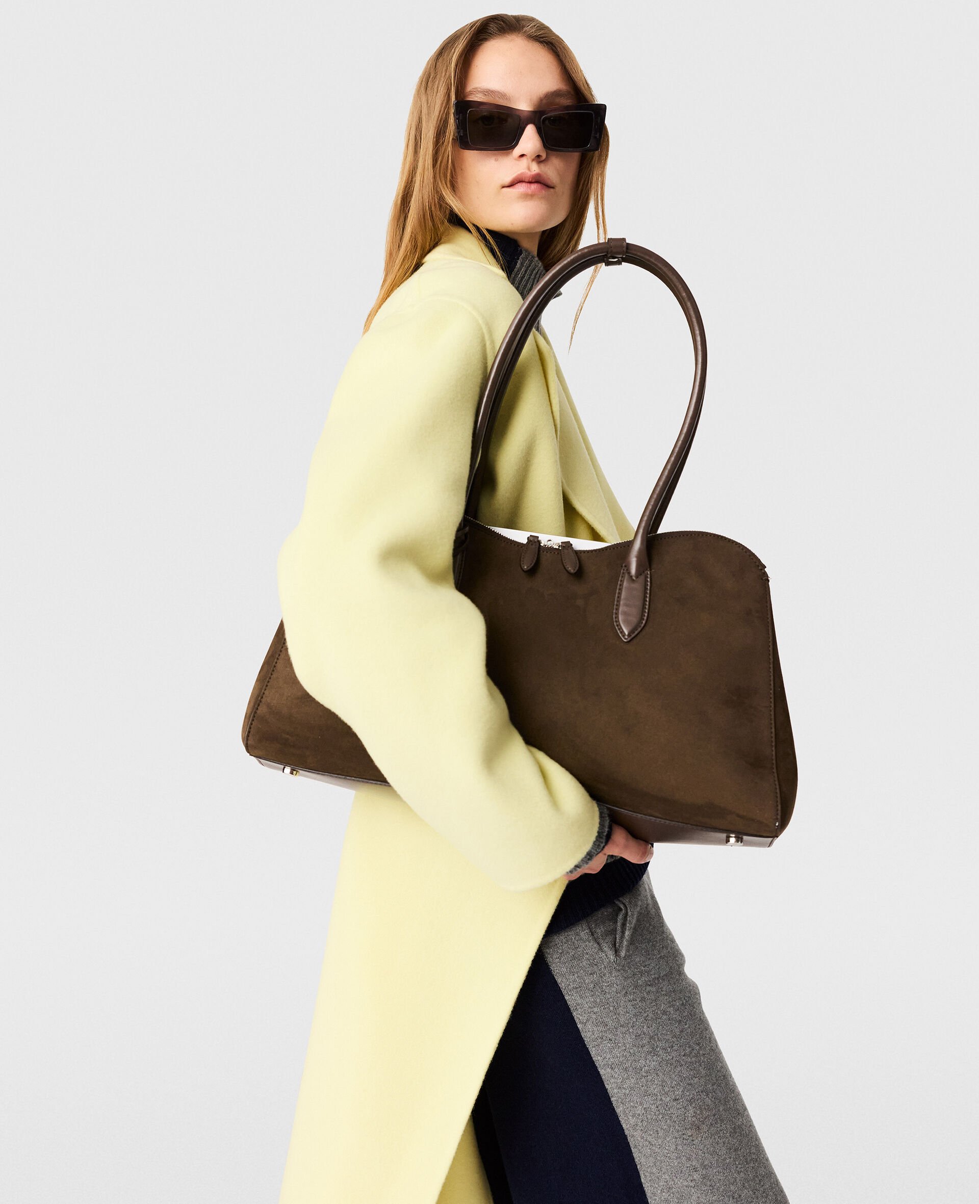 Ryder Suede Tote Bag-Brown-large image number 5