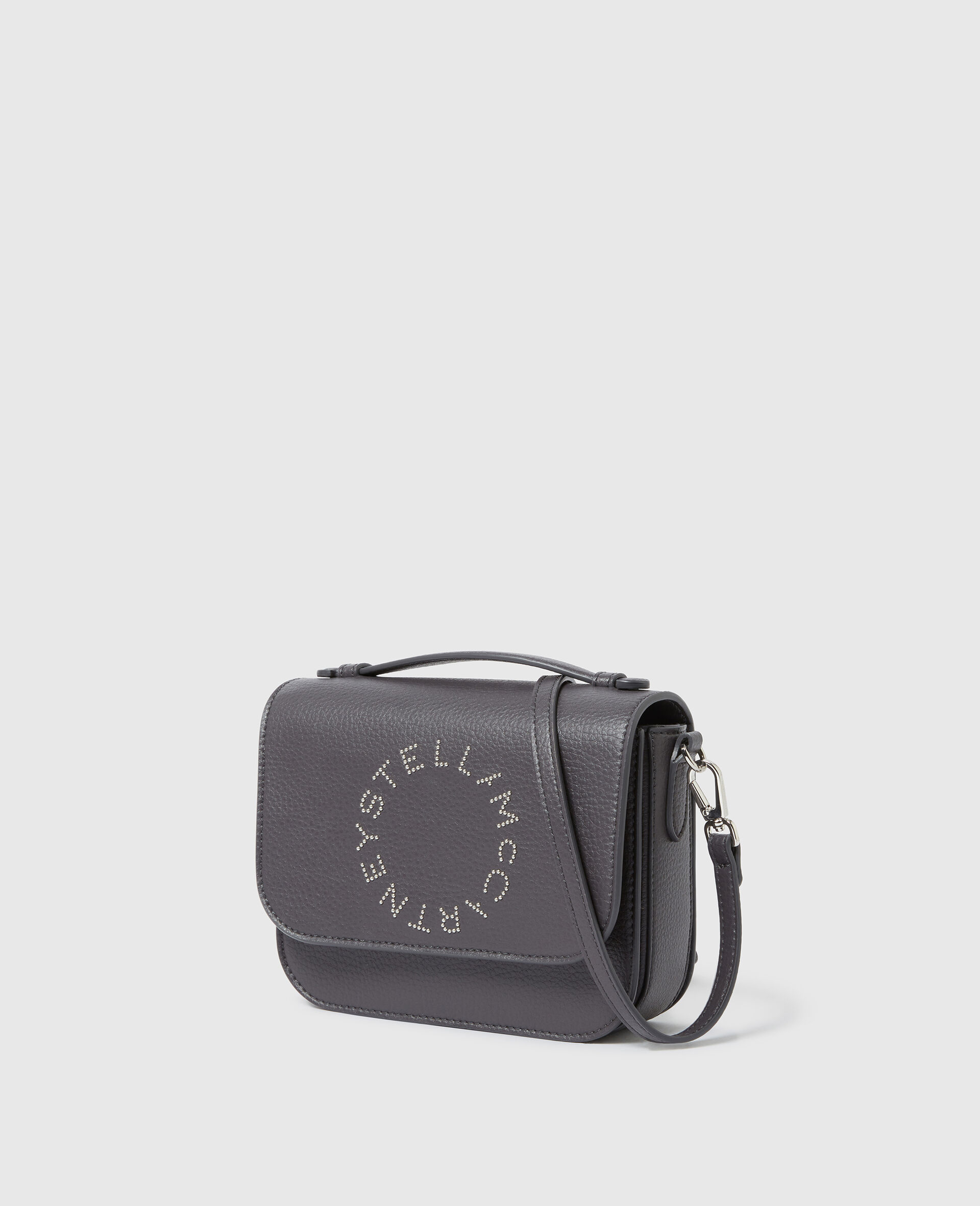 Logo Messenger Crossbody Bag-Grey-medium Logo Messenger Crossbody Bag-Grey-medium