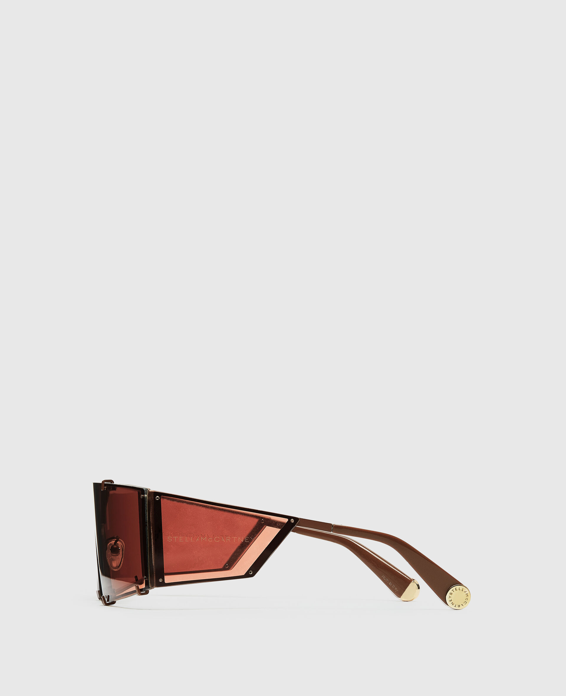 Lunettes de soleil rectangulaires transparentes-Gris-large image number 2