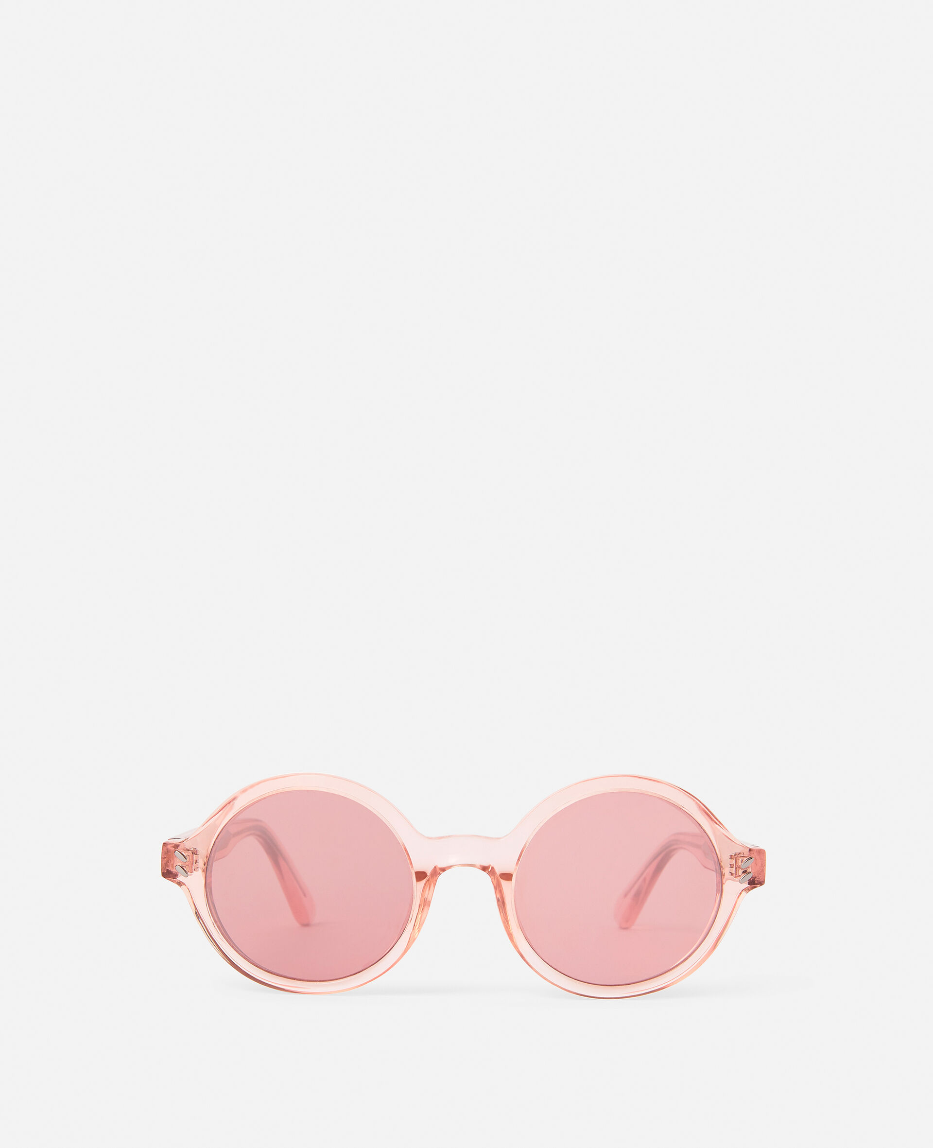 Round Sunglasses-Pink-large