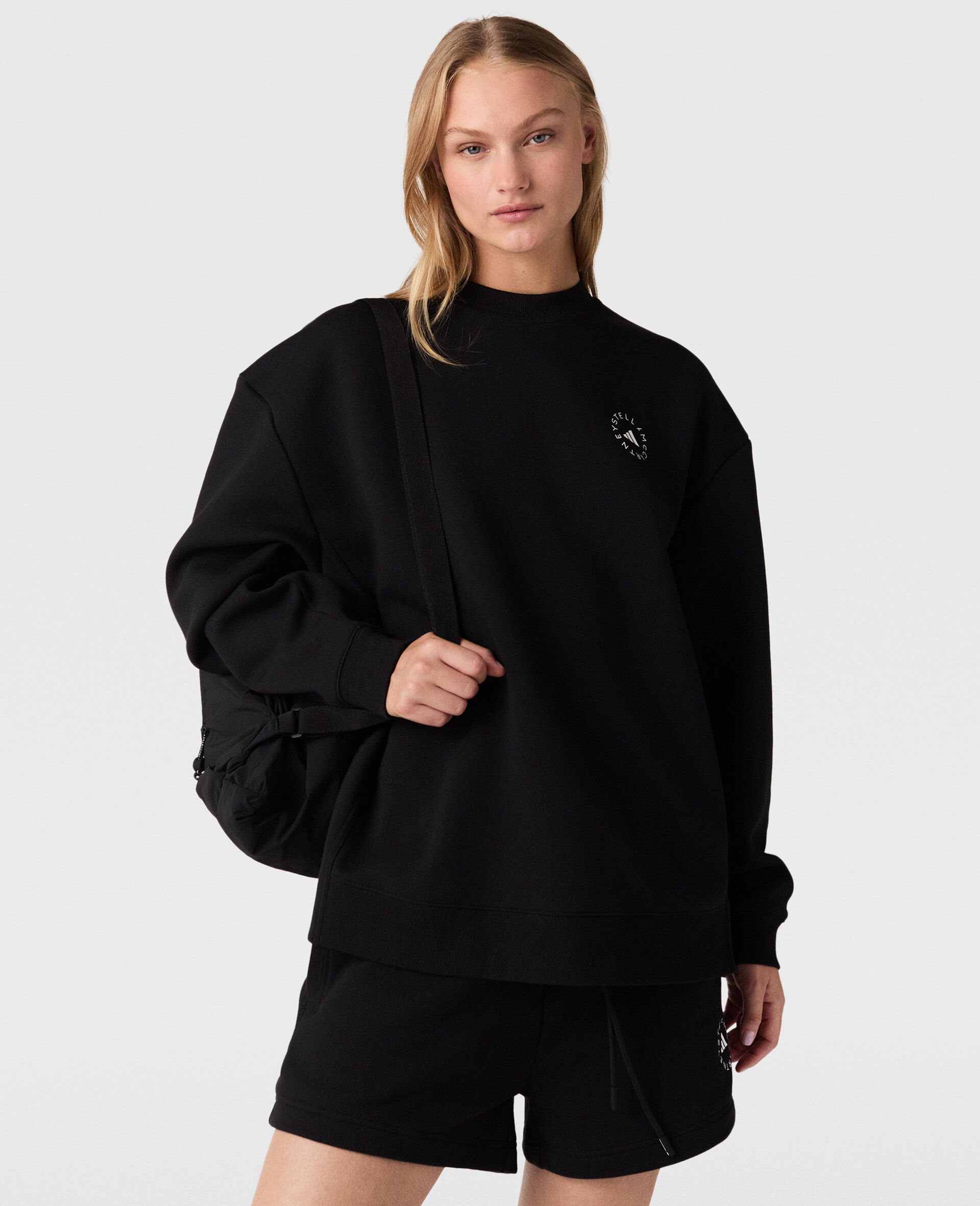 Sweat shirt a logo oversize-Noir-medium