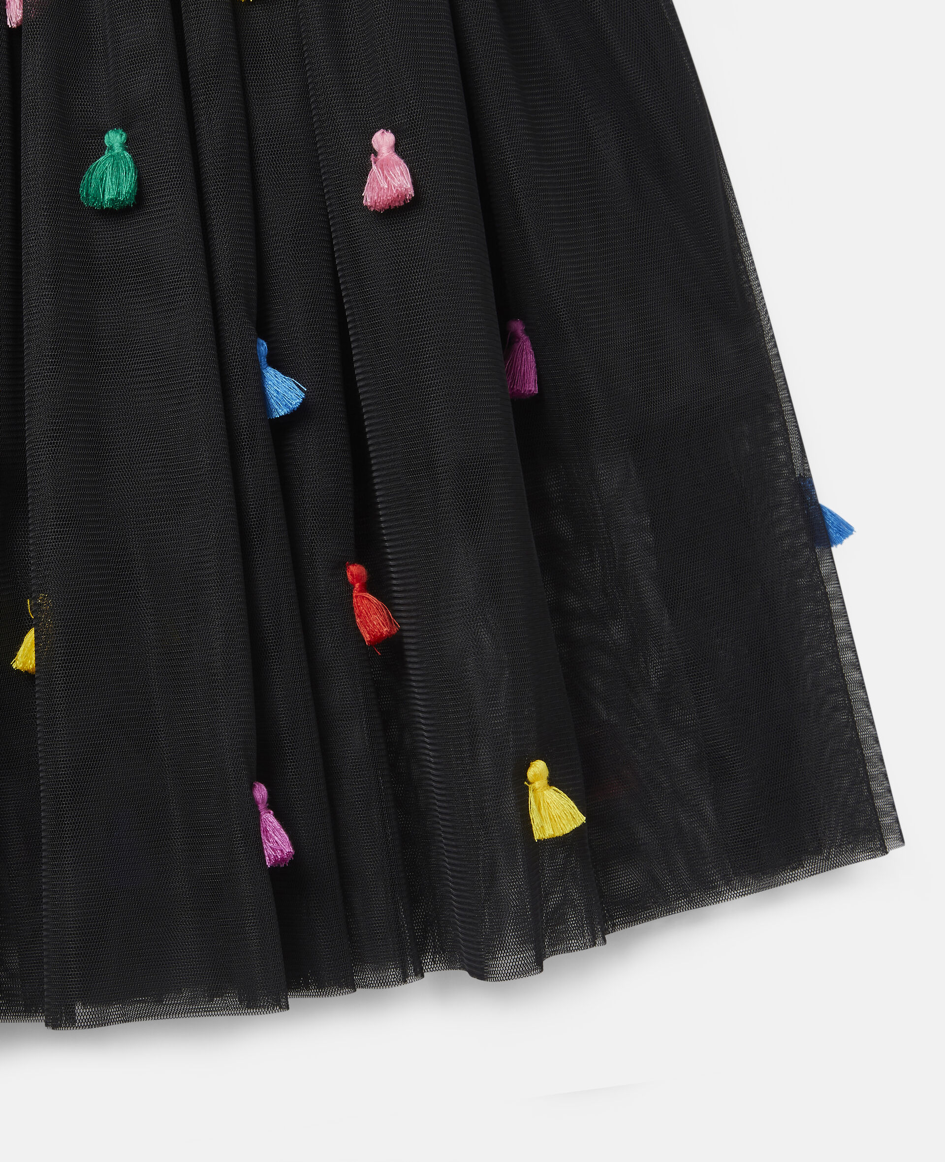 Gonna in Tulle con Nappine -Nero-large image number 1
